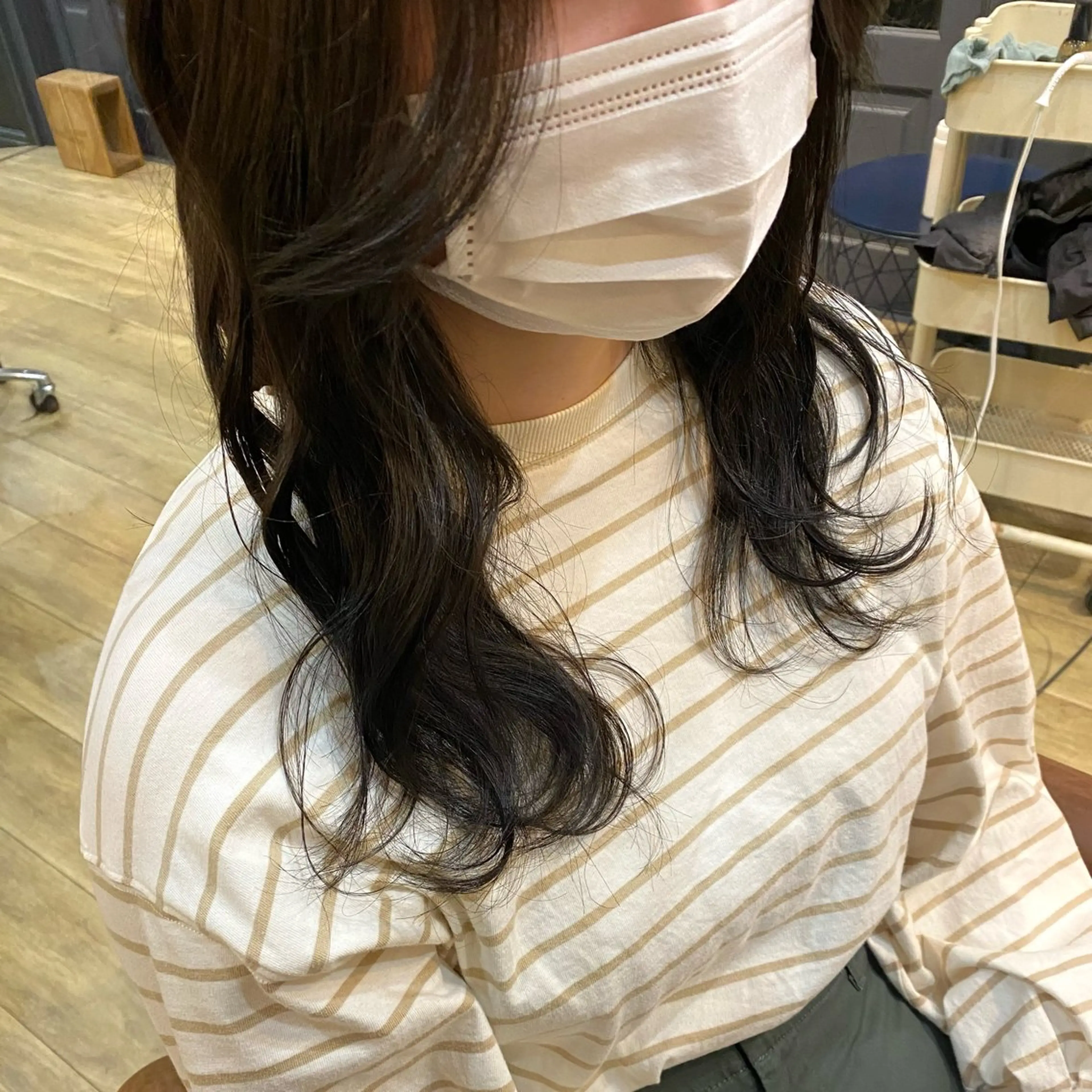 ミディアム ツヤ感/透明感カラー /蟹江/harunaのヘアスタイル