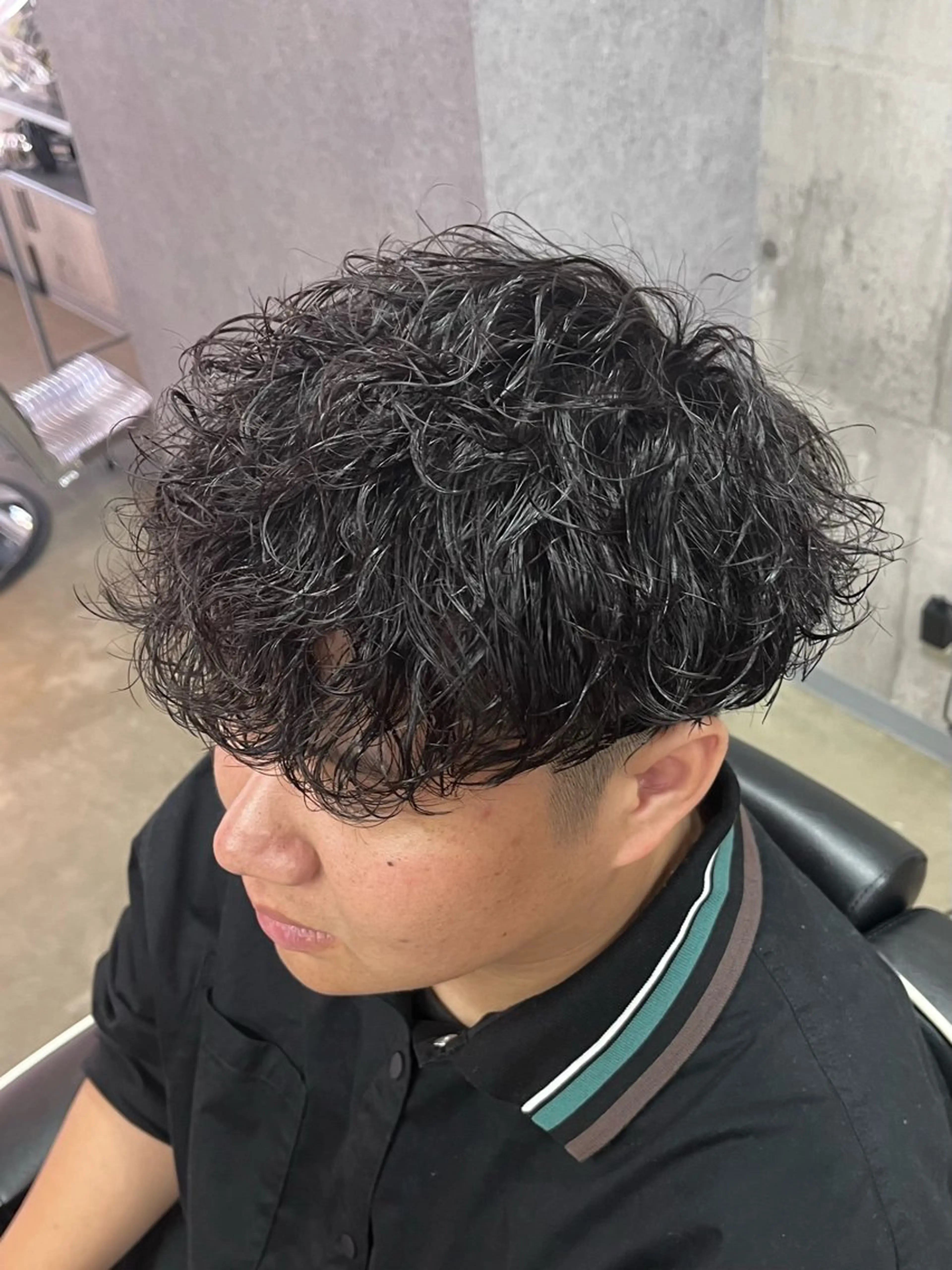 ミディアム ミディアムパーマ 韓国パーマ 美容師 和田爽良のヘアスタイル