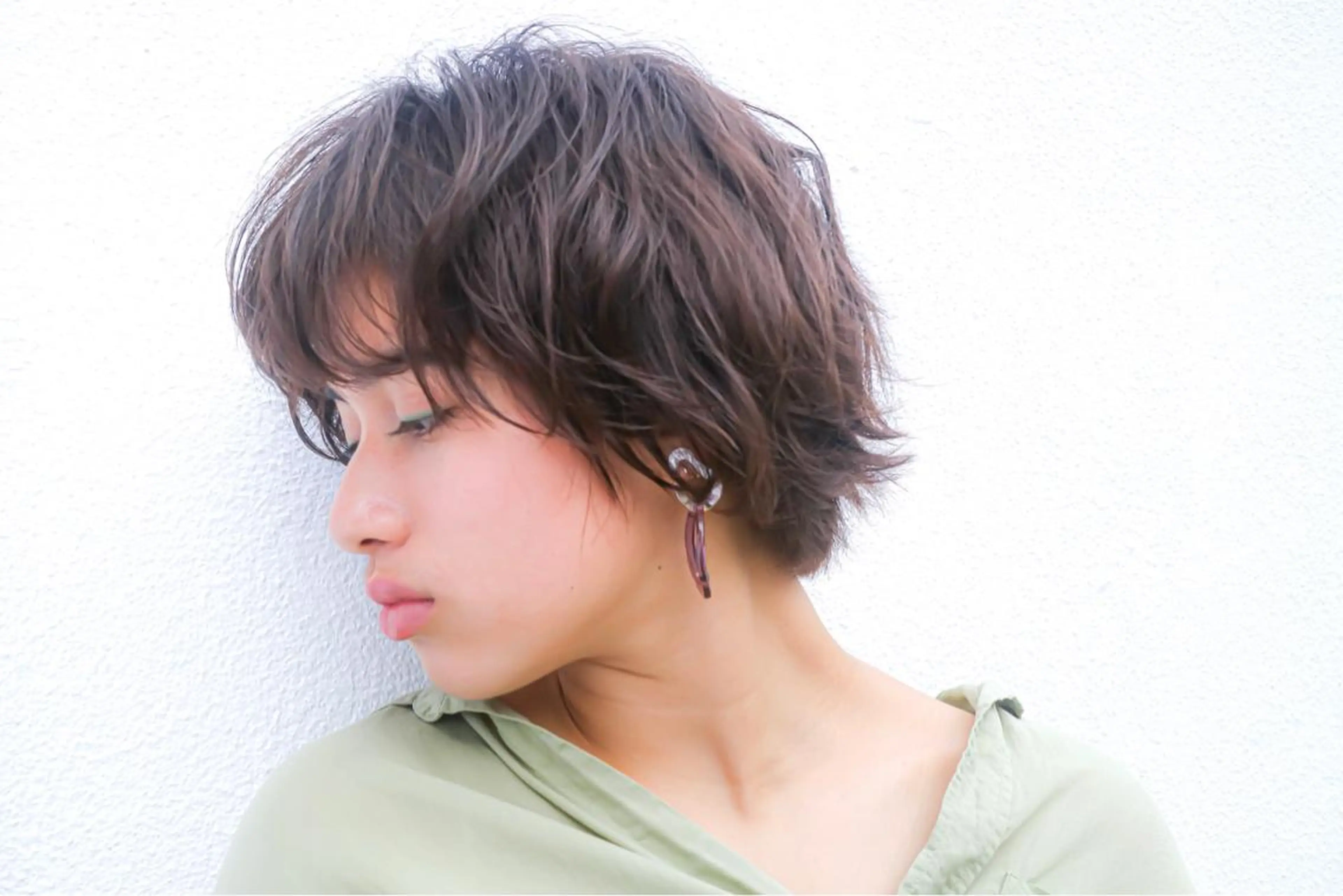 ショート パーマ ヘアアレンジ JYUNESU表参道所属・似合わせhair🔸 アサダ　タカコ🔸のヘアスタイル
