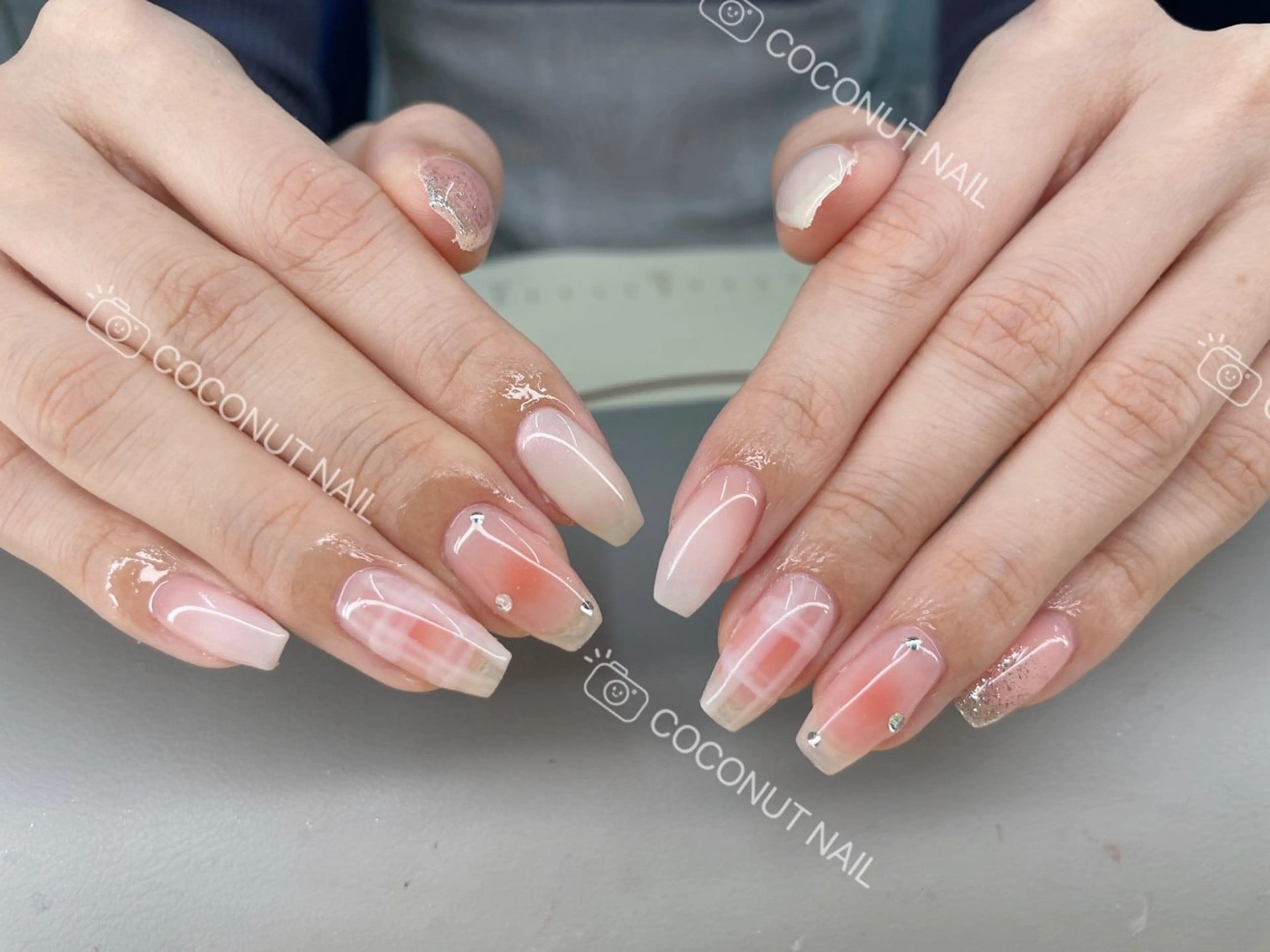 ネイル ハンドネイル 神田 ココナッツのネイルデザイン