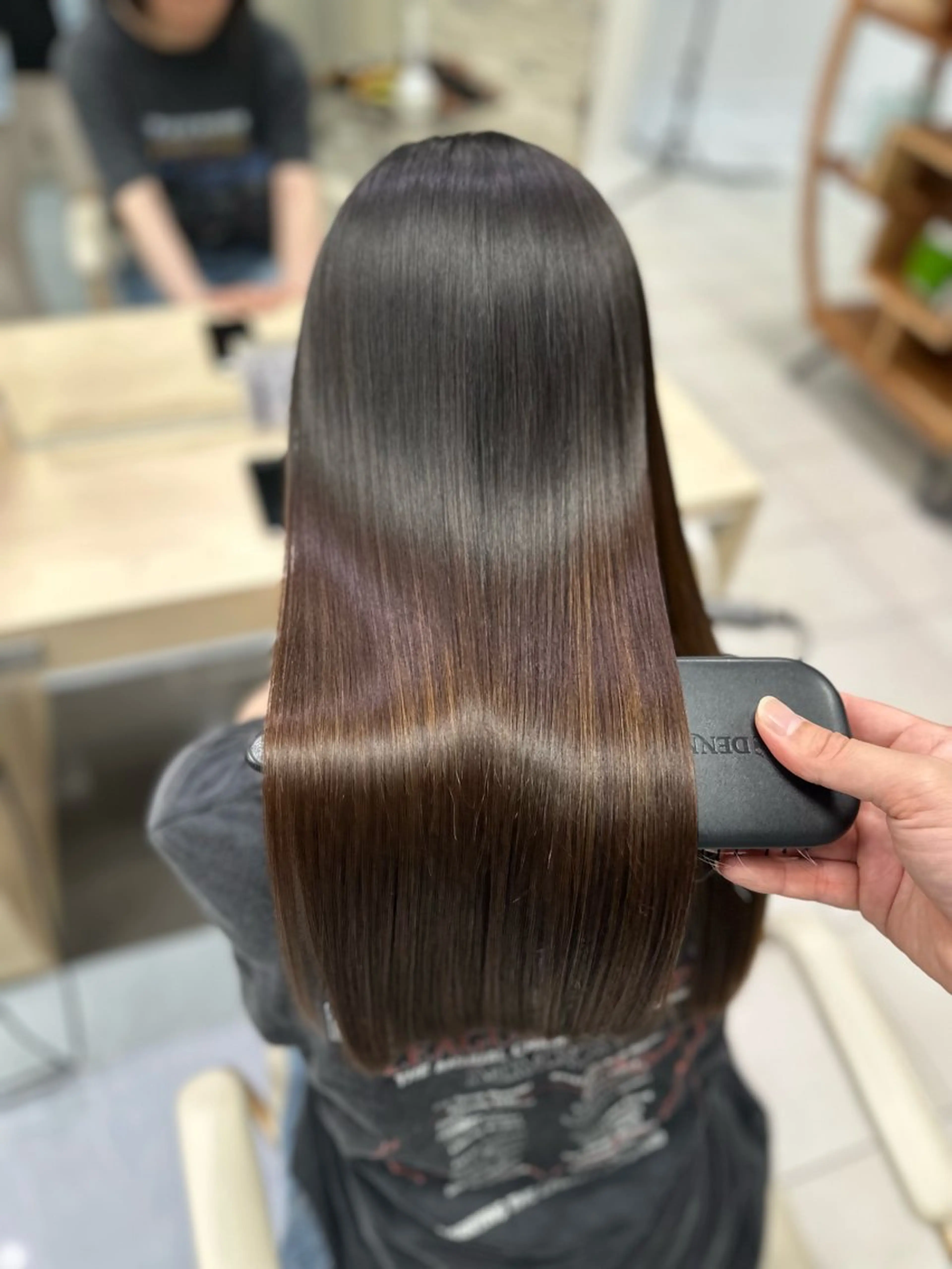 セミロング パーマ 縮毛矯正 髪質改善/縮毛矯正 /レイヤー岡部のヘアスタイル