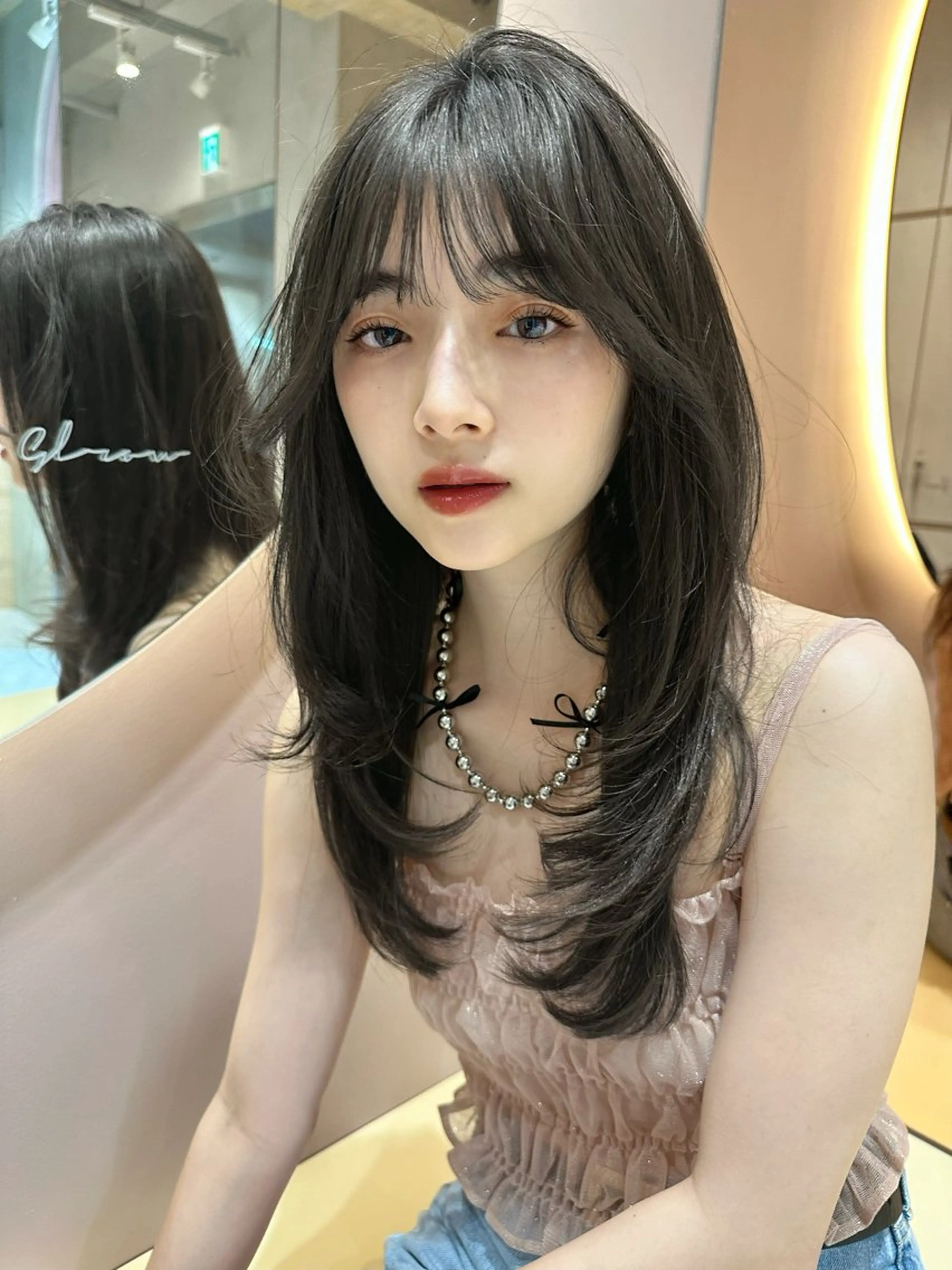 ロング レイヤー縮毛矯正 ささきすずね💗のヘアスタイル