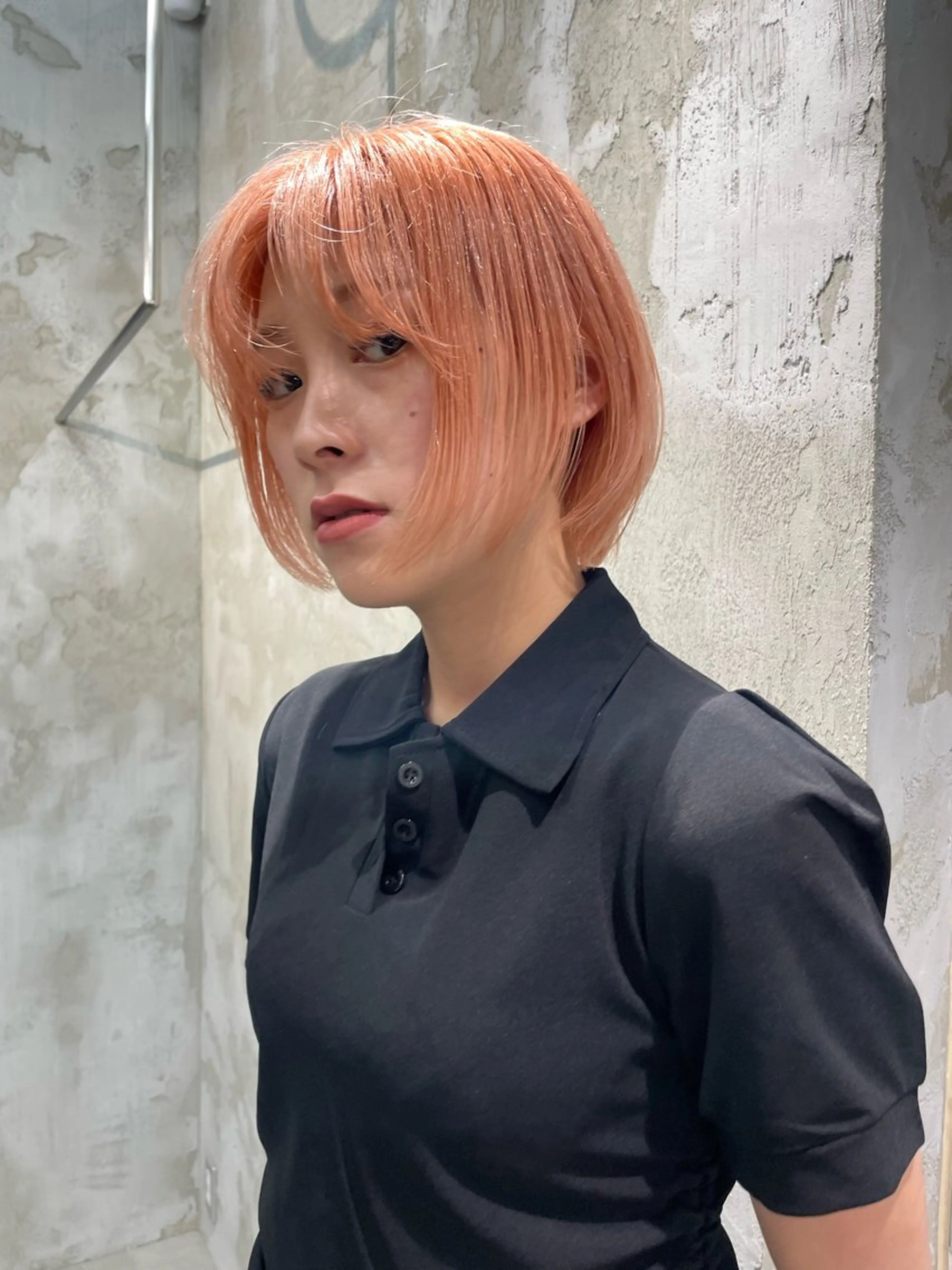 ミディアム カット ヘアカラー トリートメント shiba tomomiのヘアスタイル