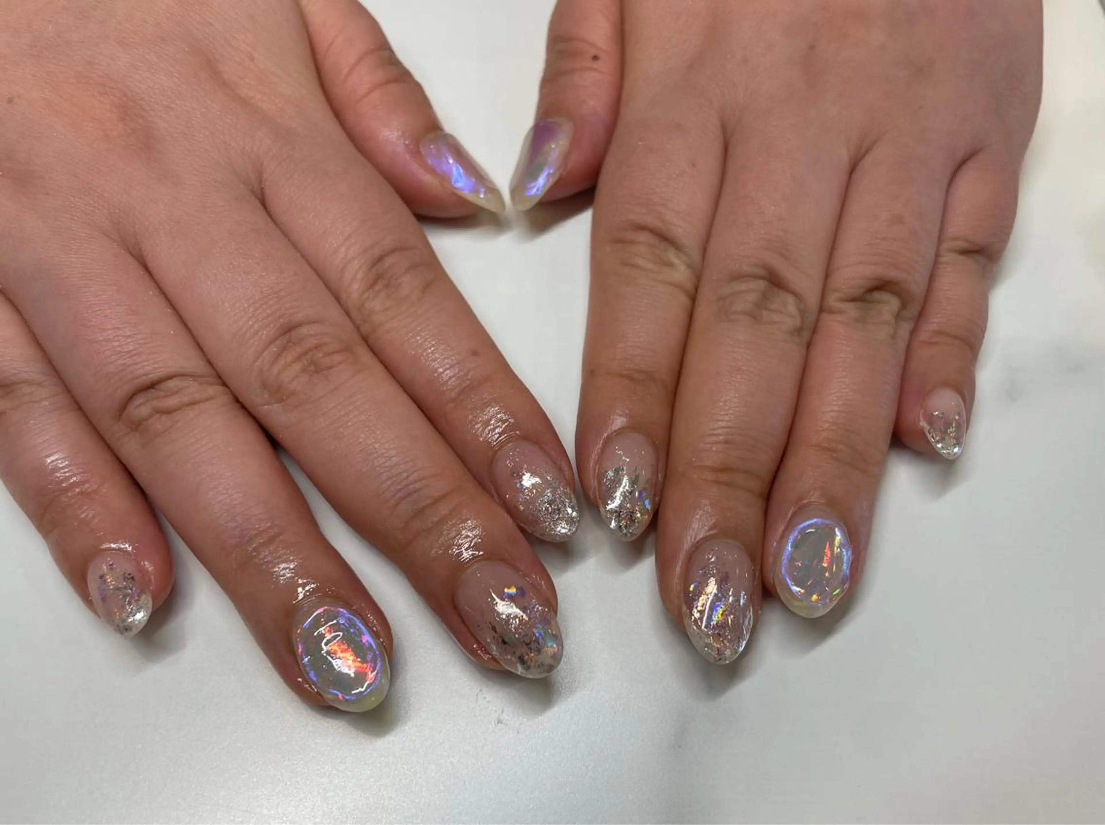 ネイル アートネイル 氷ネイル・うるうるネイル pro.M chiharuのネイルデザイン