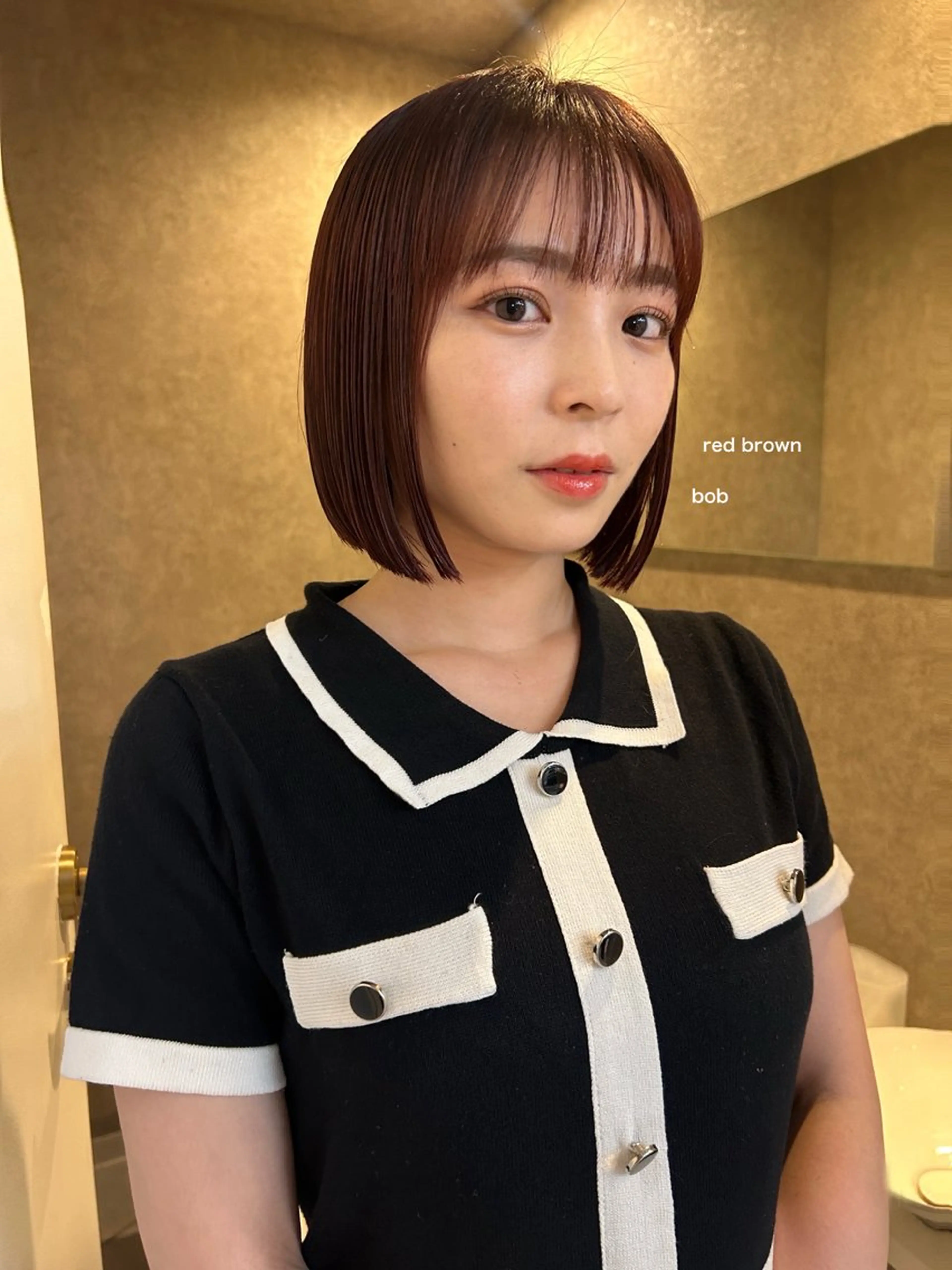 ミディアム レイヤーカット/ 透明感カラーmikuのヘアスタイル