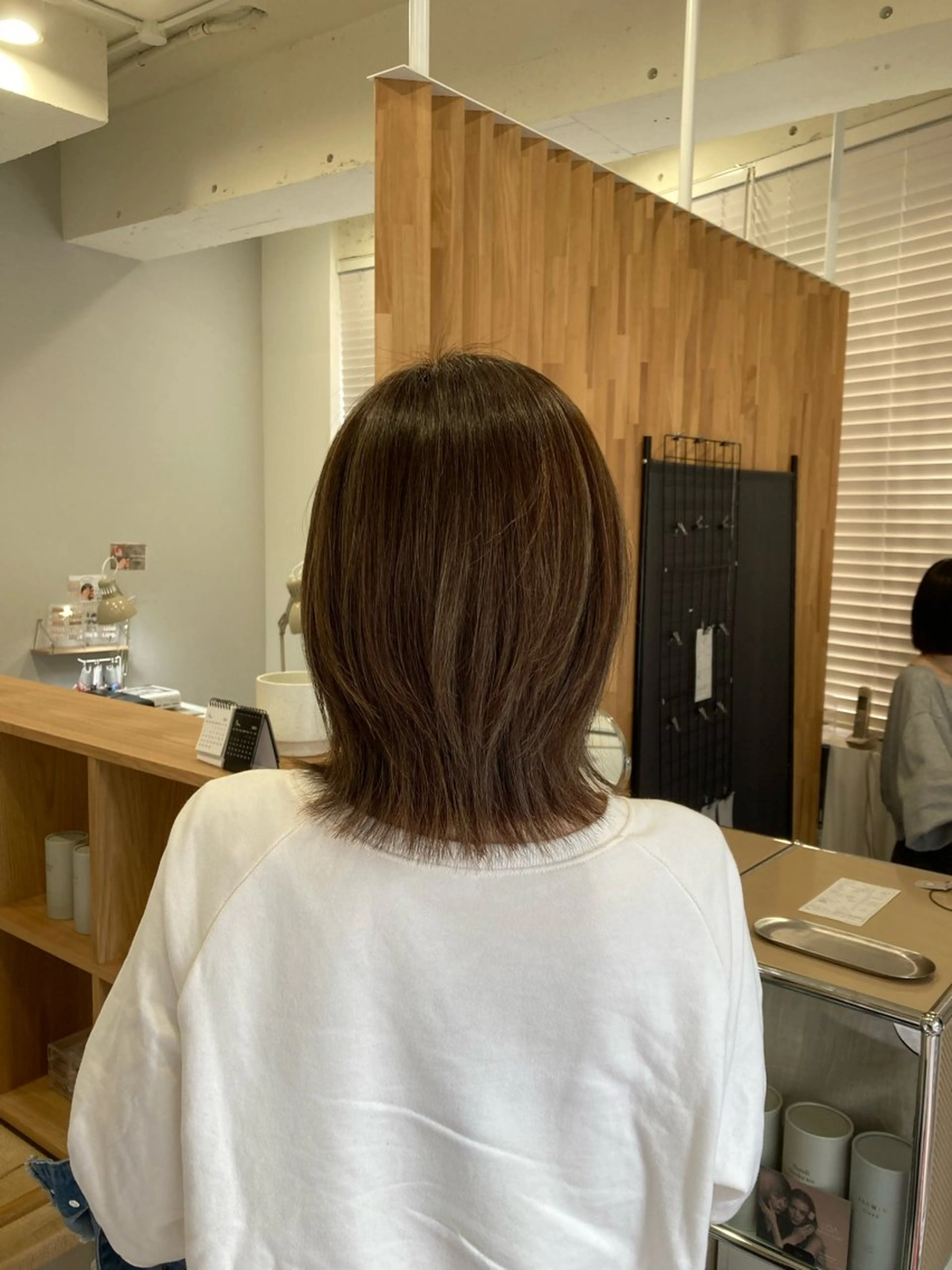 ミディアム カット ヘアカラー 🫧ゆうき🪽 髪質改善/ハイライトのヘアスタイル