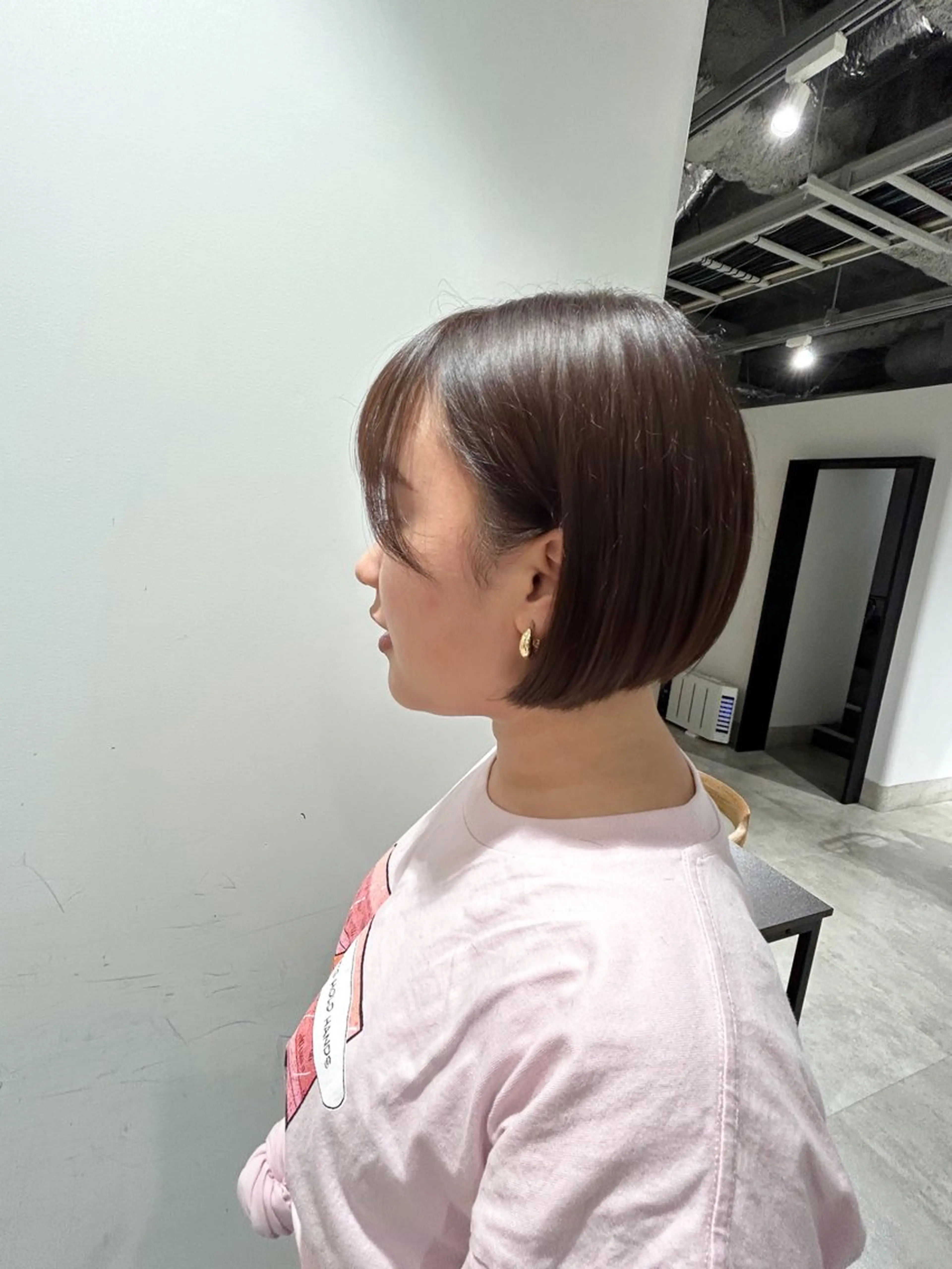 ショート カラー ボブ カット ヘアカラー トリートメント ヘッドスパ スキバサミを使わない カット🌼唯🌼のヘアスタイル