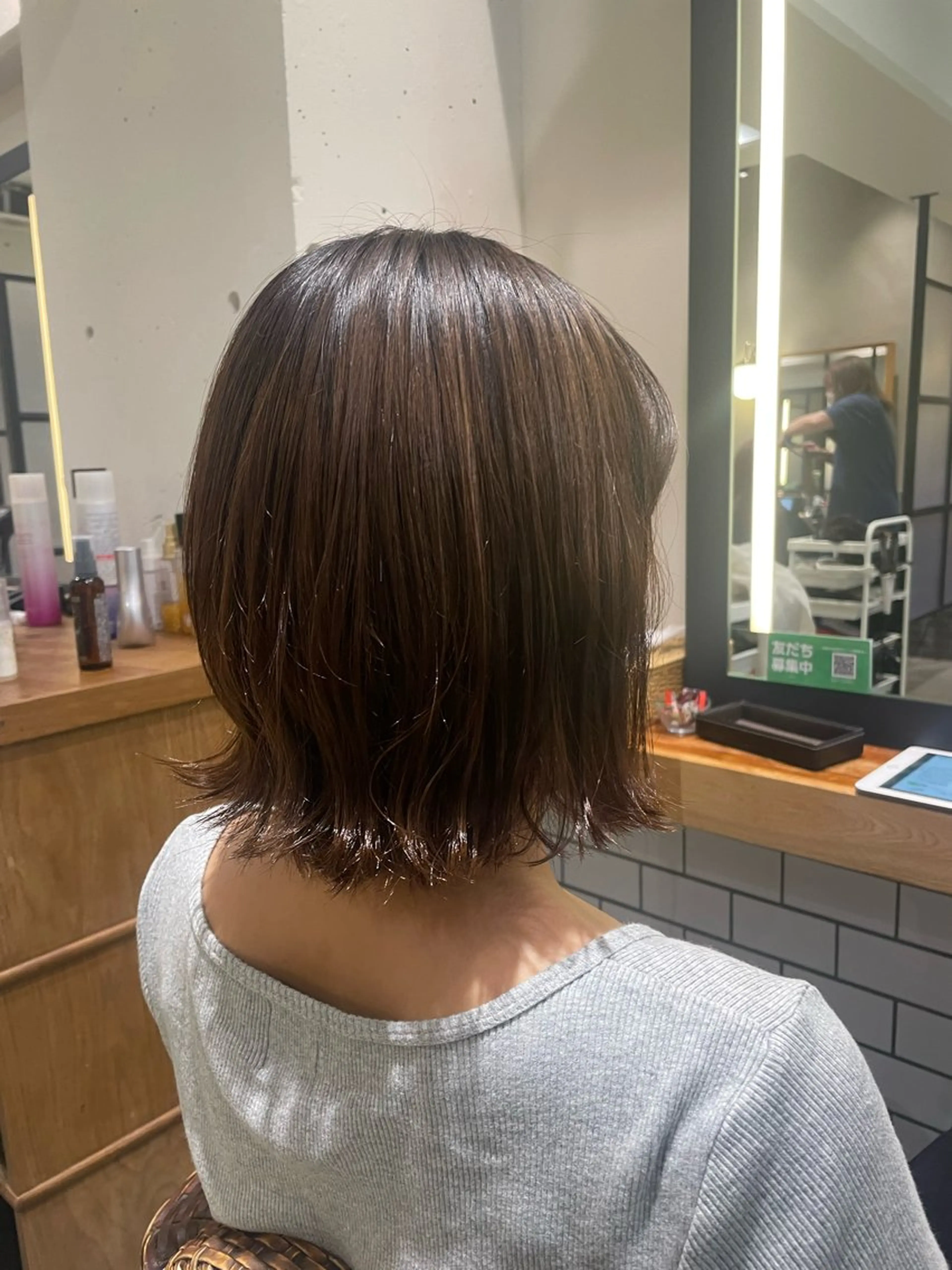 ミディアム 髪質改善 トリートメント 透明感カラー/ カット🎀あつこ🎀のヘアスタイル