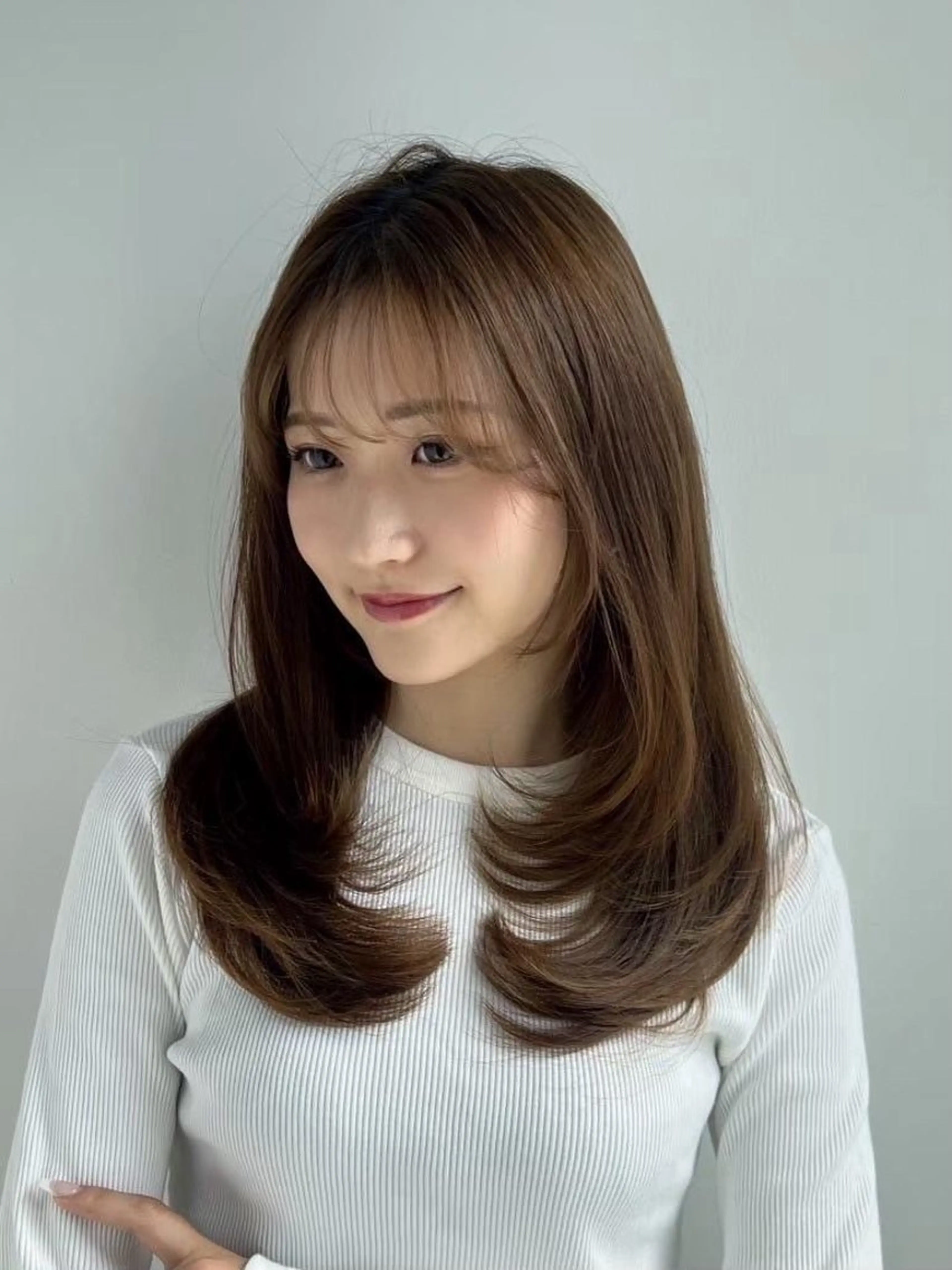 ロング レイヤーカット┊ 透 明感カラー┊ YUIのヘアスタイル