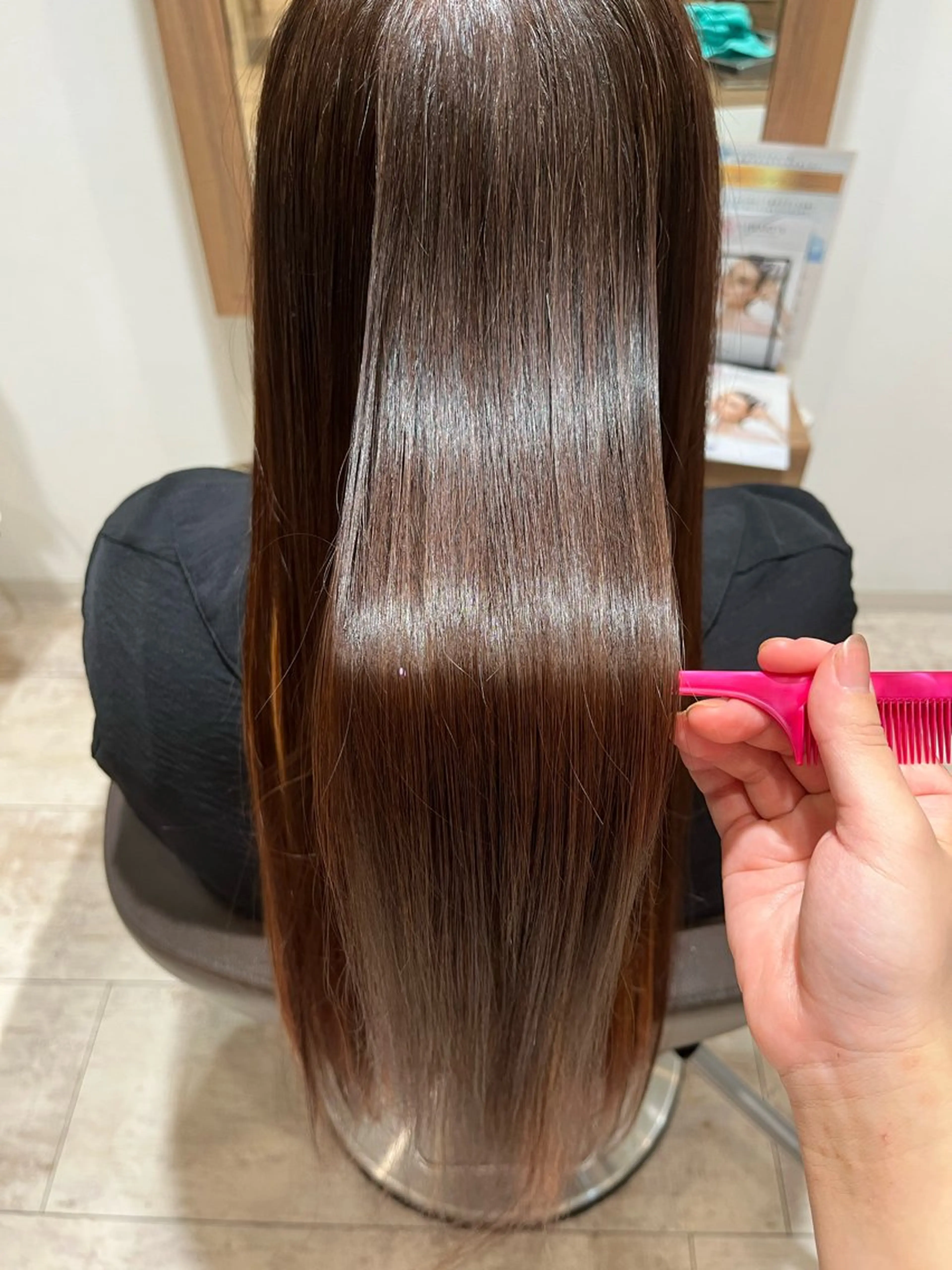 ロング カラー 縮毛矯正 トリートメント 髪質改善SALON CLALA by Manis of hair所属・尾崎 百花のヘアスタイル