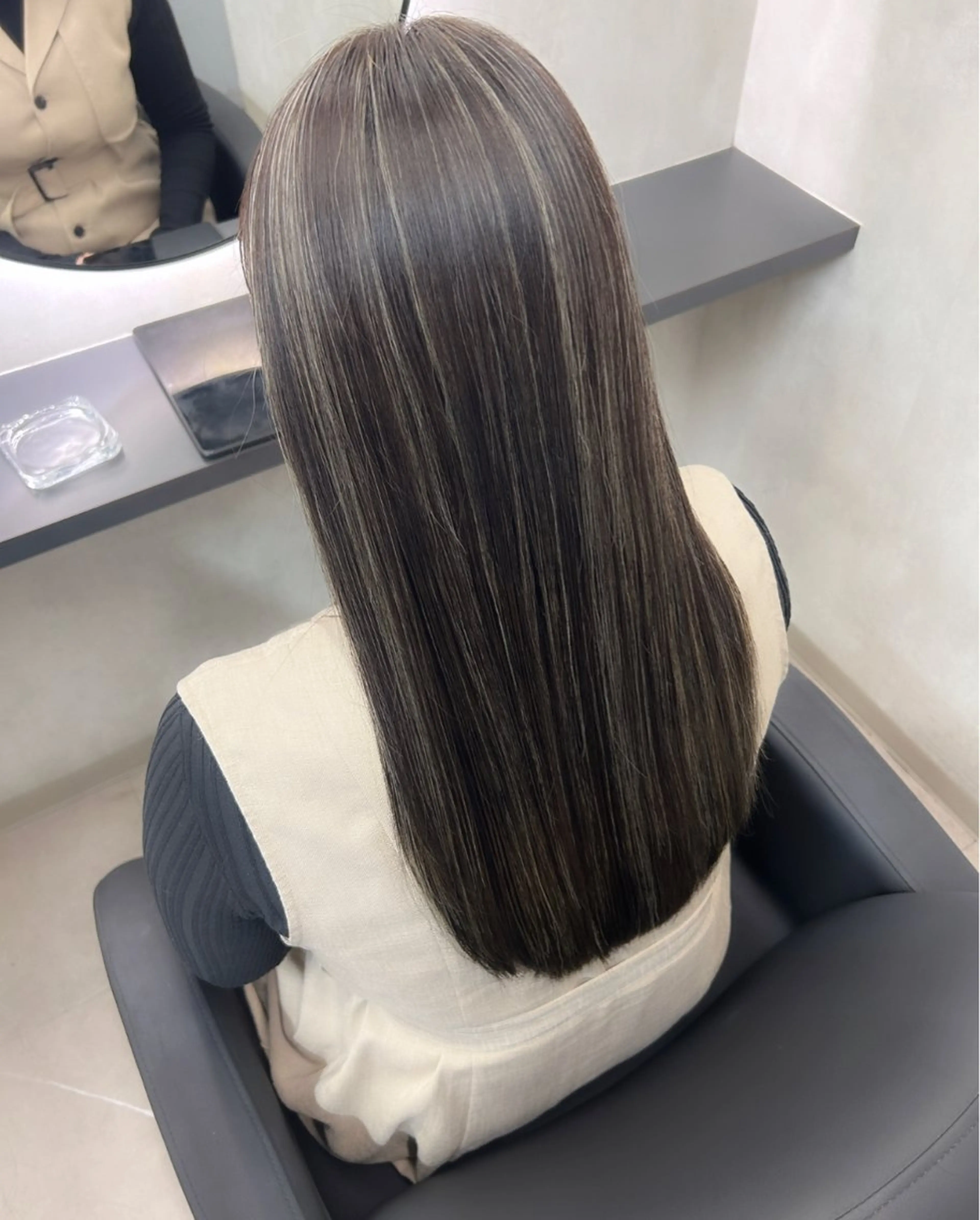 ロング カラー ハイライトカラー ハイライト カット ヘアカラー トリートメント 新宿/美髪矯正 髪質改善/韓国風山本のヘアスタイル