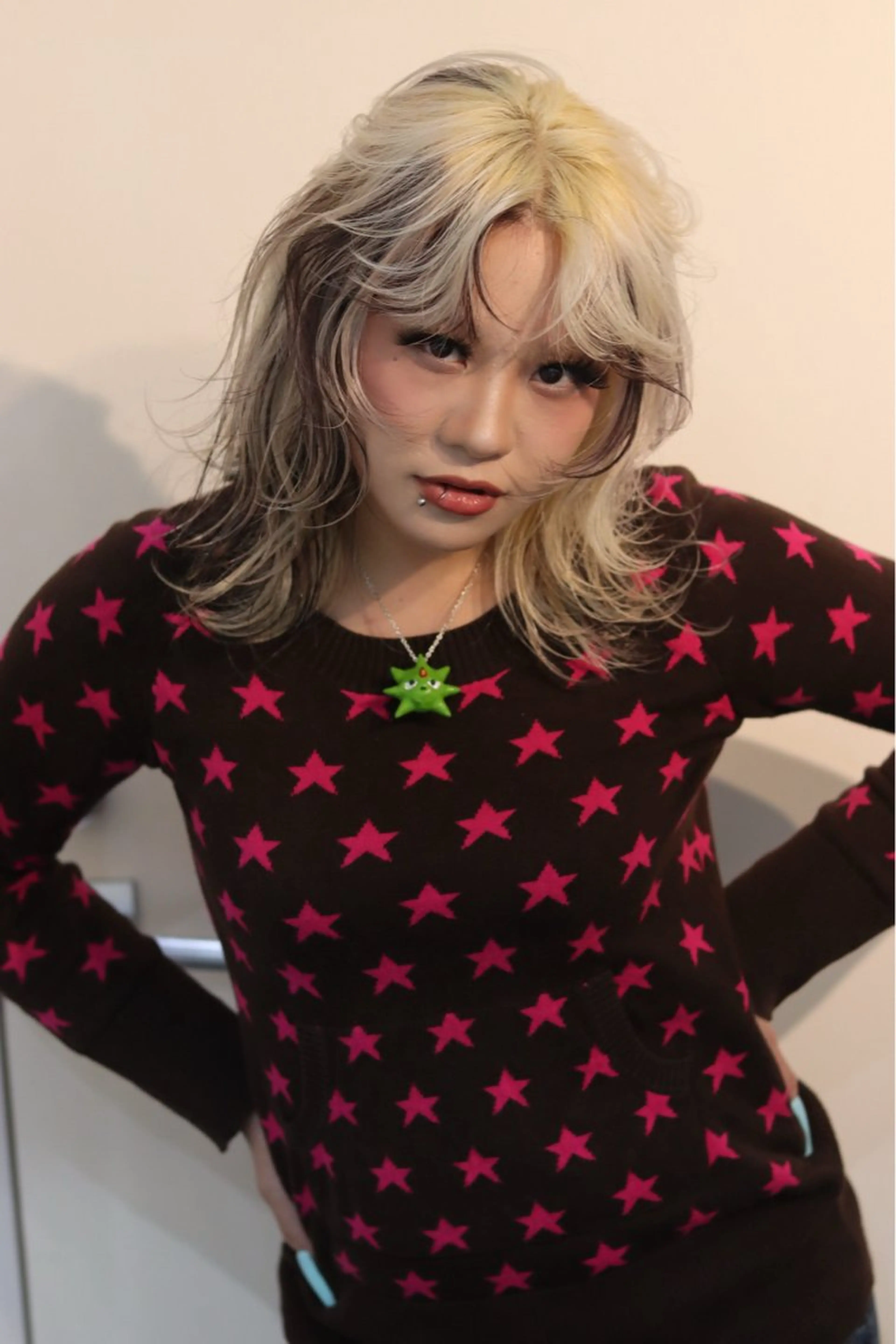 ケアブリーチ2回➕カラー➕デザインカラー➕TOKIOトリートメントの写真