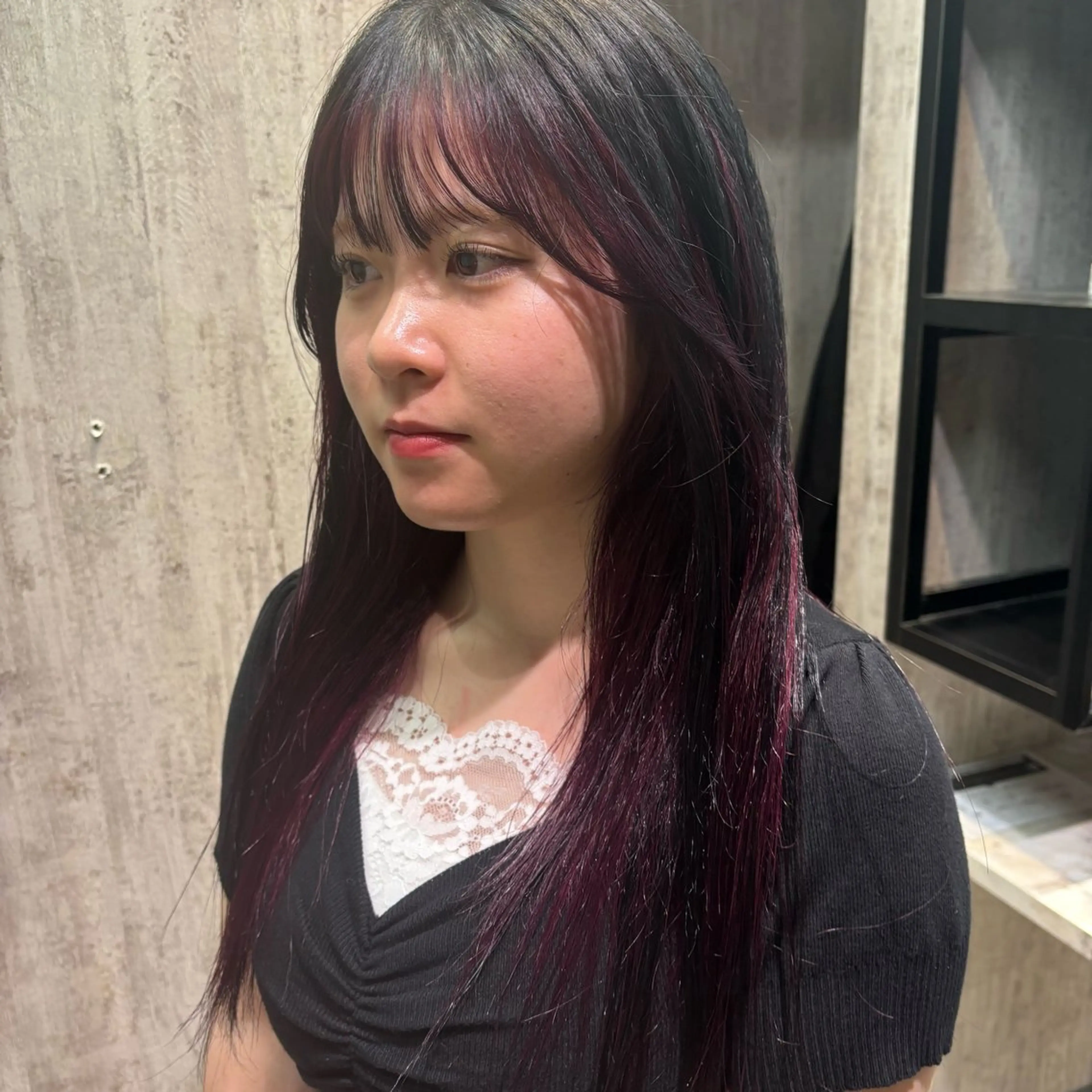 ロング 木村 夢のヘアスタイル