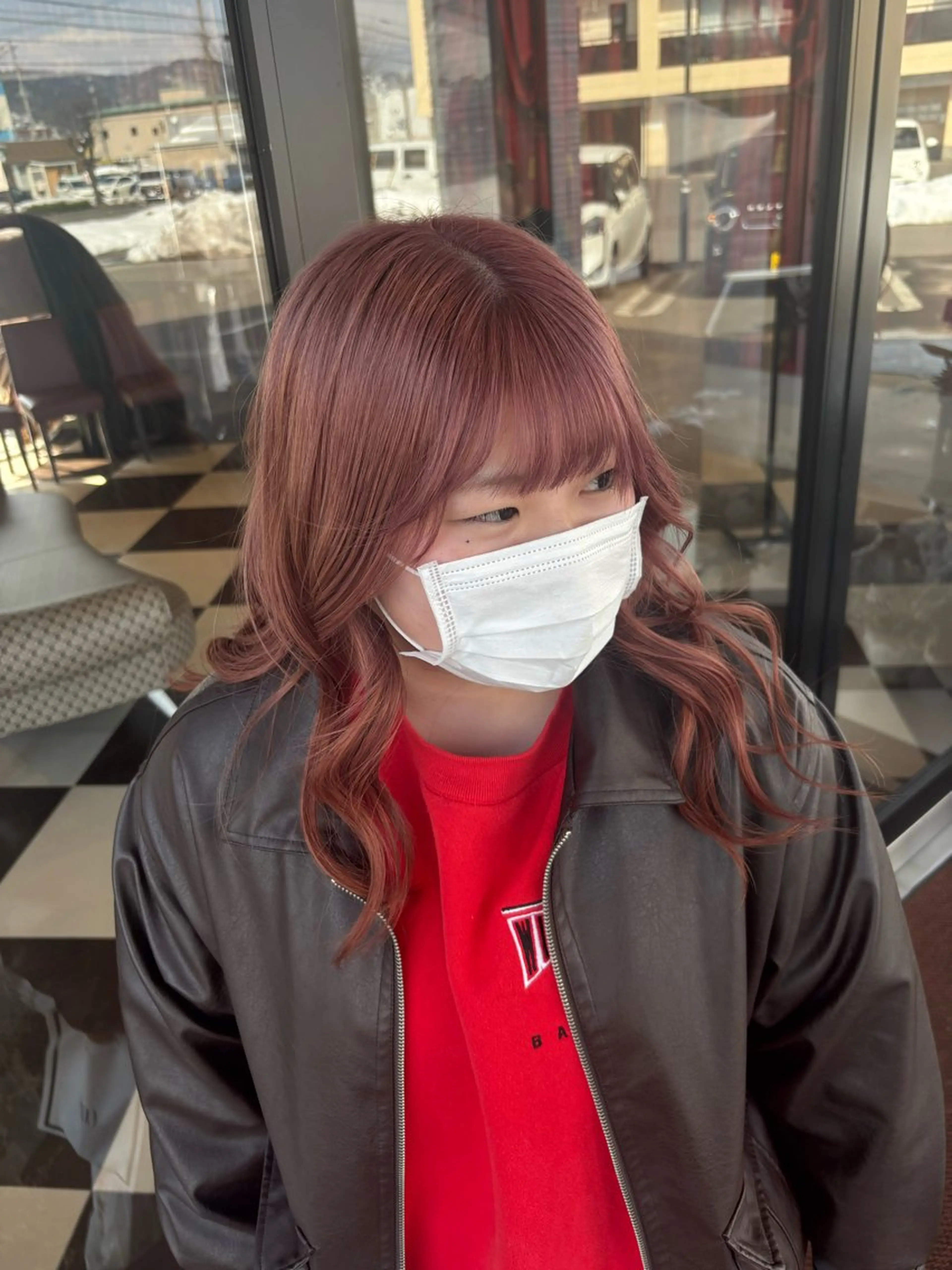 カラー ベージュカラー 黒髪 ブリーチ ピンクカラー ピンクベージュ ヘアカラー 🌷艶髪カラー  / メイ🪄︎︎✨のヘアスタイル