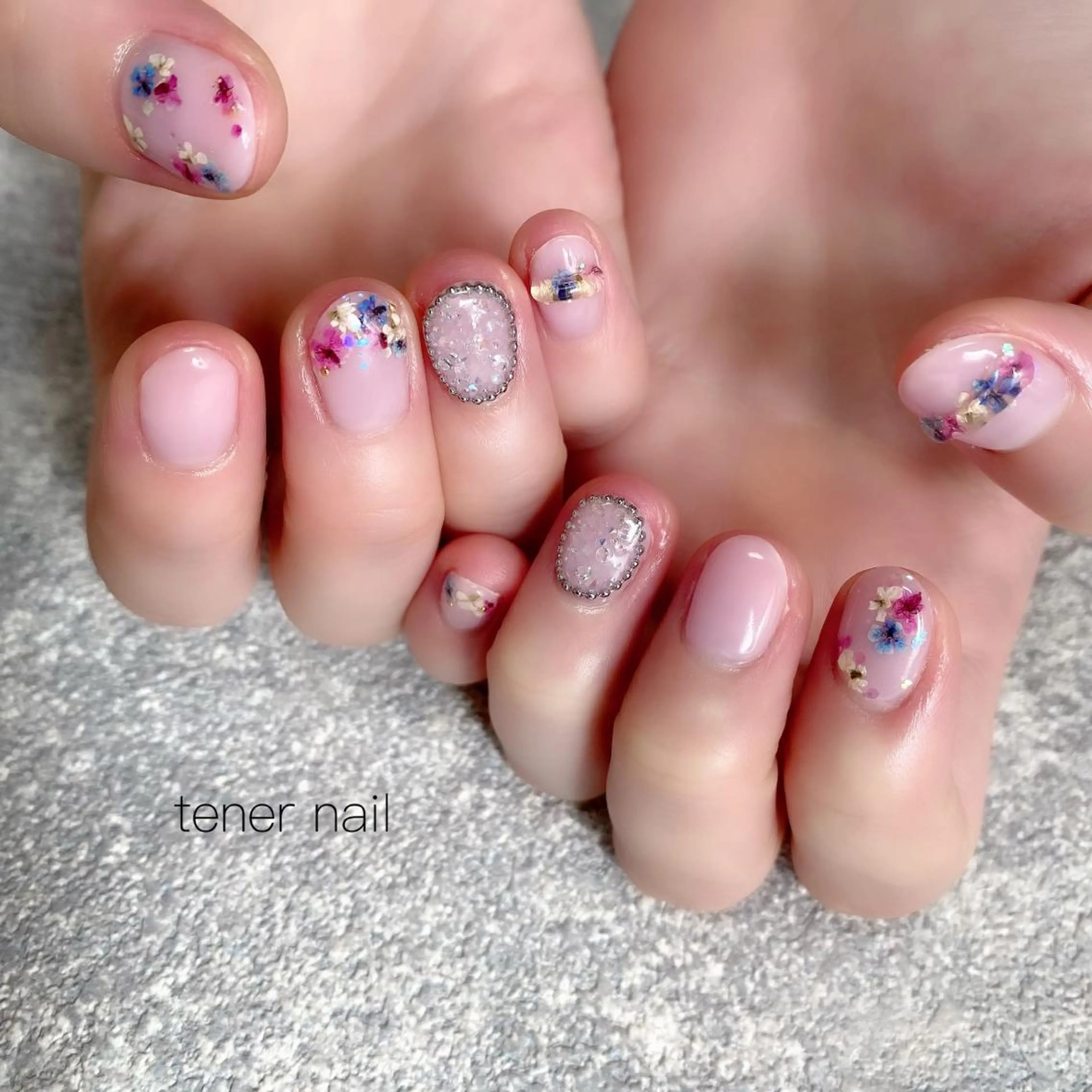 ネイル フラワーネイル テネルネイル tener nailのネイルデザイン