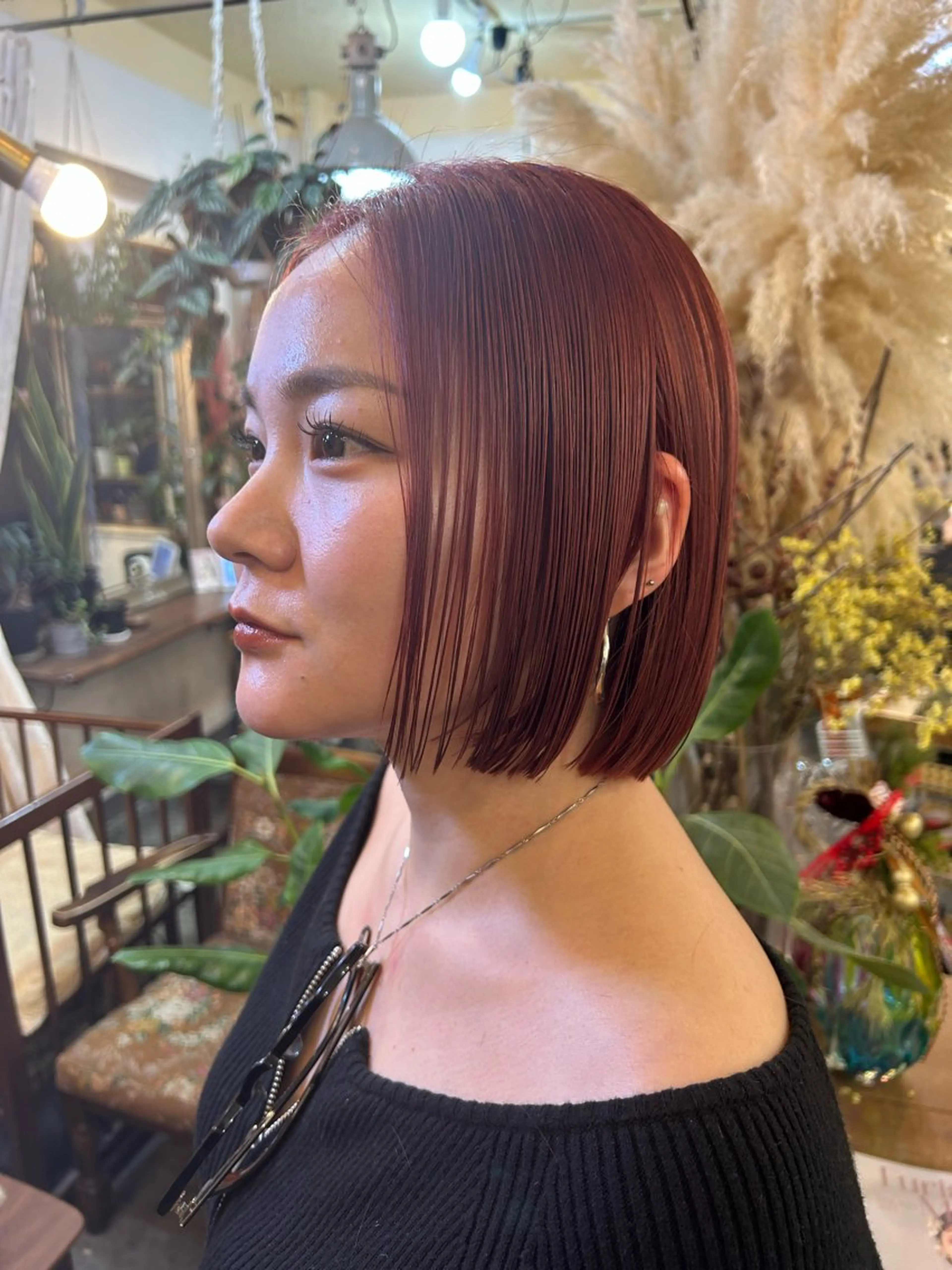 ミディアム カラー  大貫 茉央のヘアスタイル