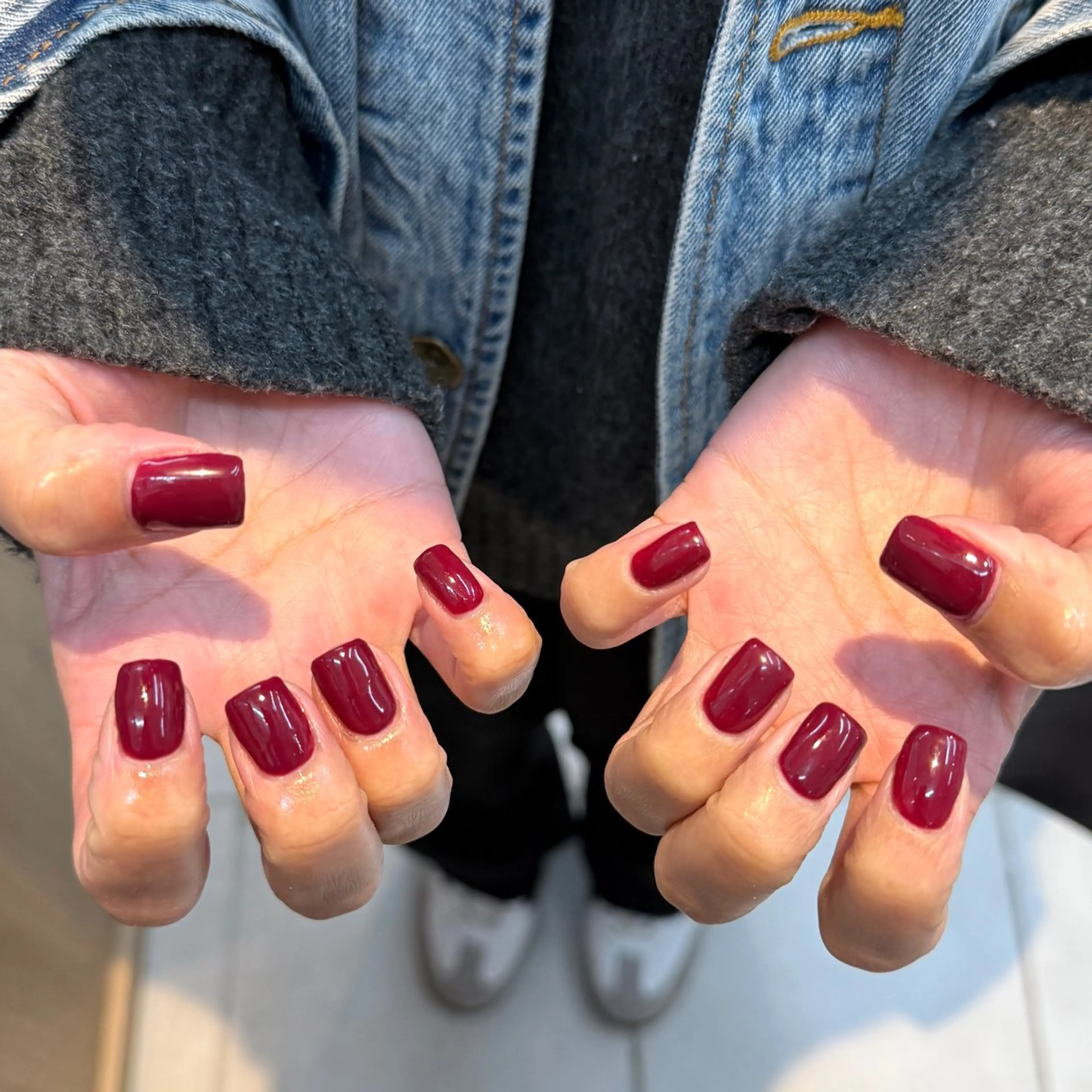 ネイル ボルドー マットネイル saki.K DEE yabaのネイルデザイン