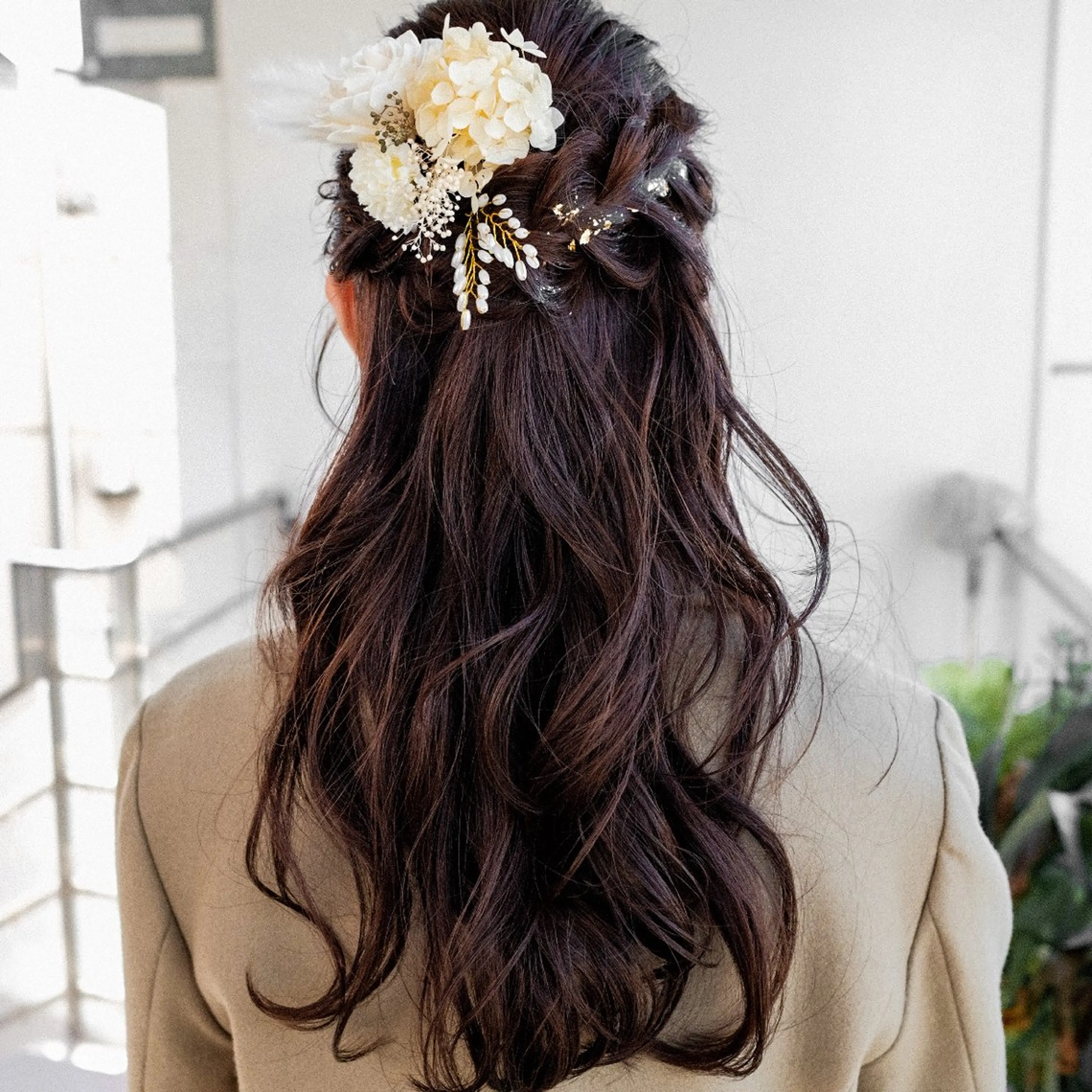 カラー ヘアアレンジ 結婚式・ブライダル ツイスパ/波巻き対応 メンズ特化　石川愛理のヘアスタイル