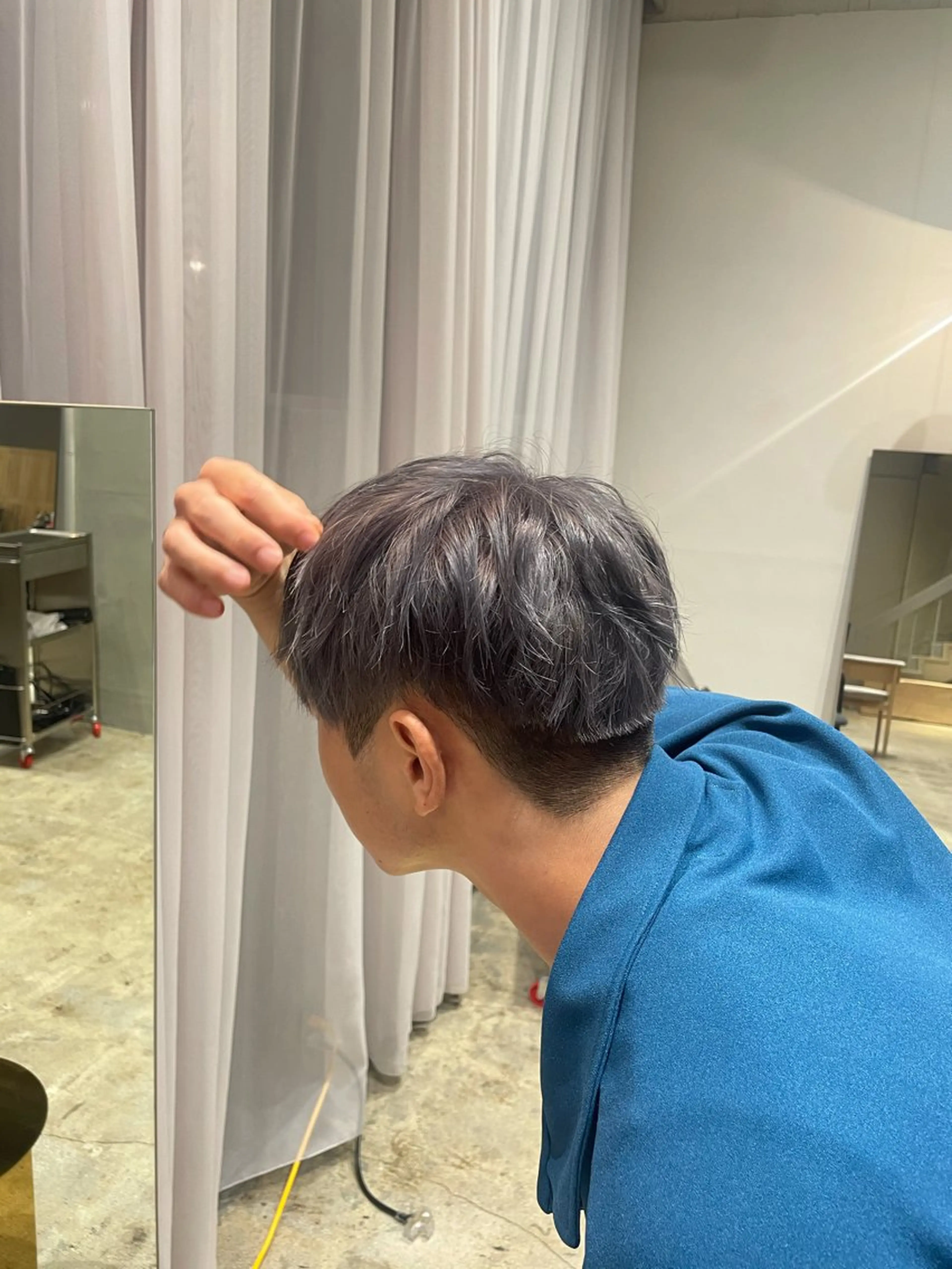 カラー メンズ 岡田神奈 /デザインパーマ🐝のヘアスタイル