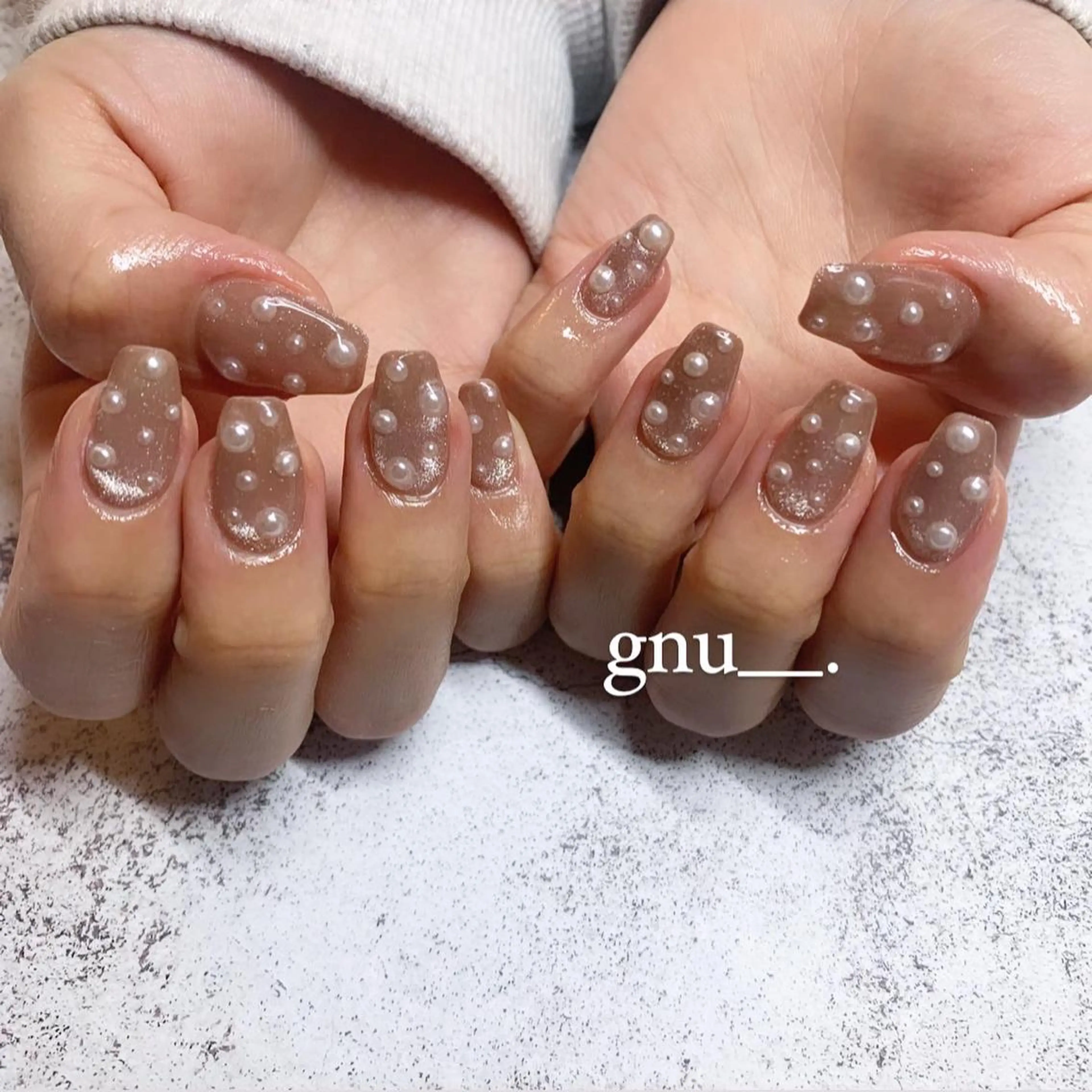 ネイル マグネットネイル ハンドネイル gnu__. nailのネイルデザイン