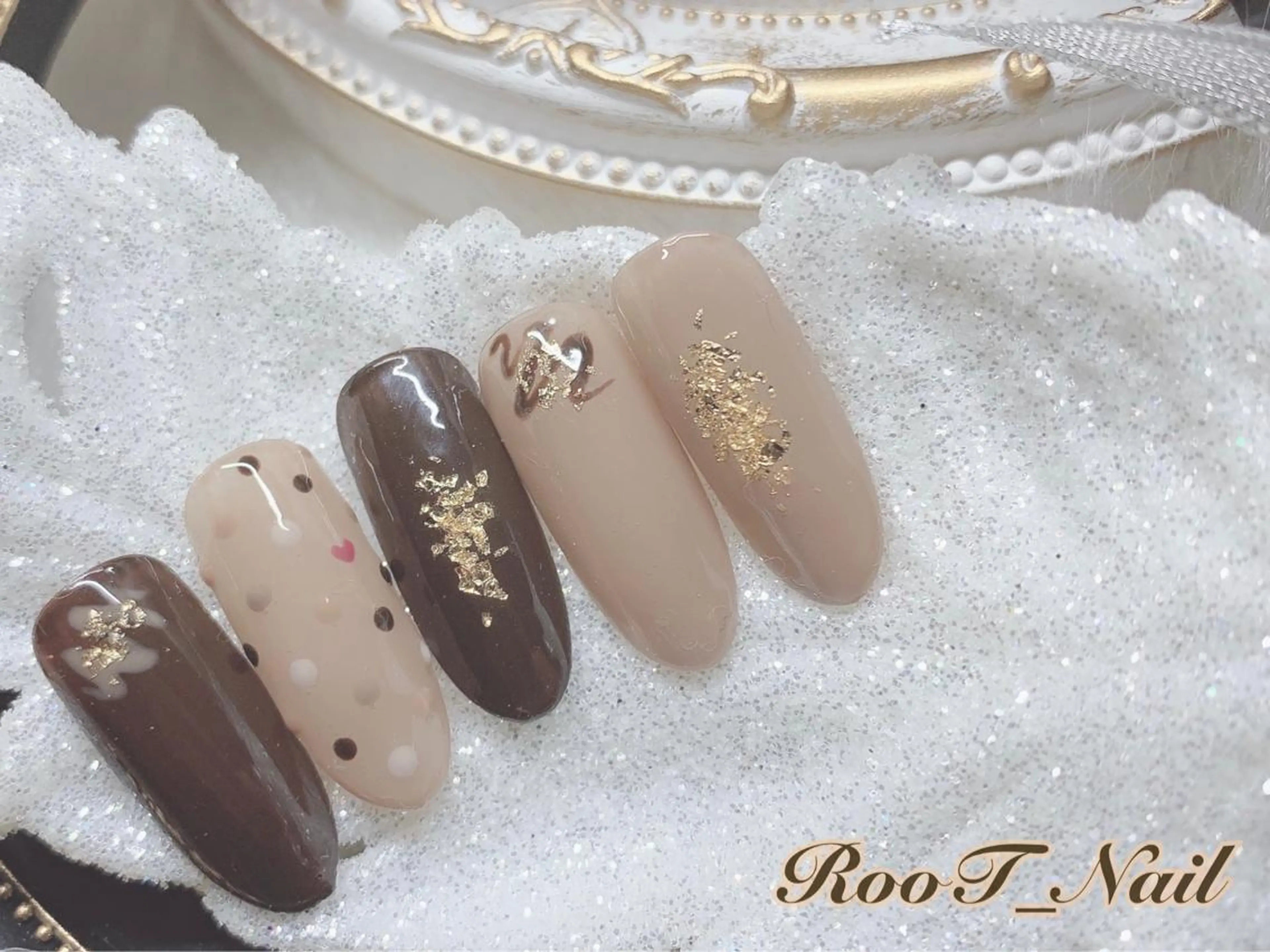 メンズ ネイル バレンタイン ハンドネイル RooT Nailのネイルデザイン