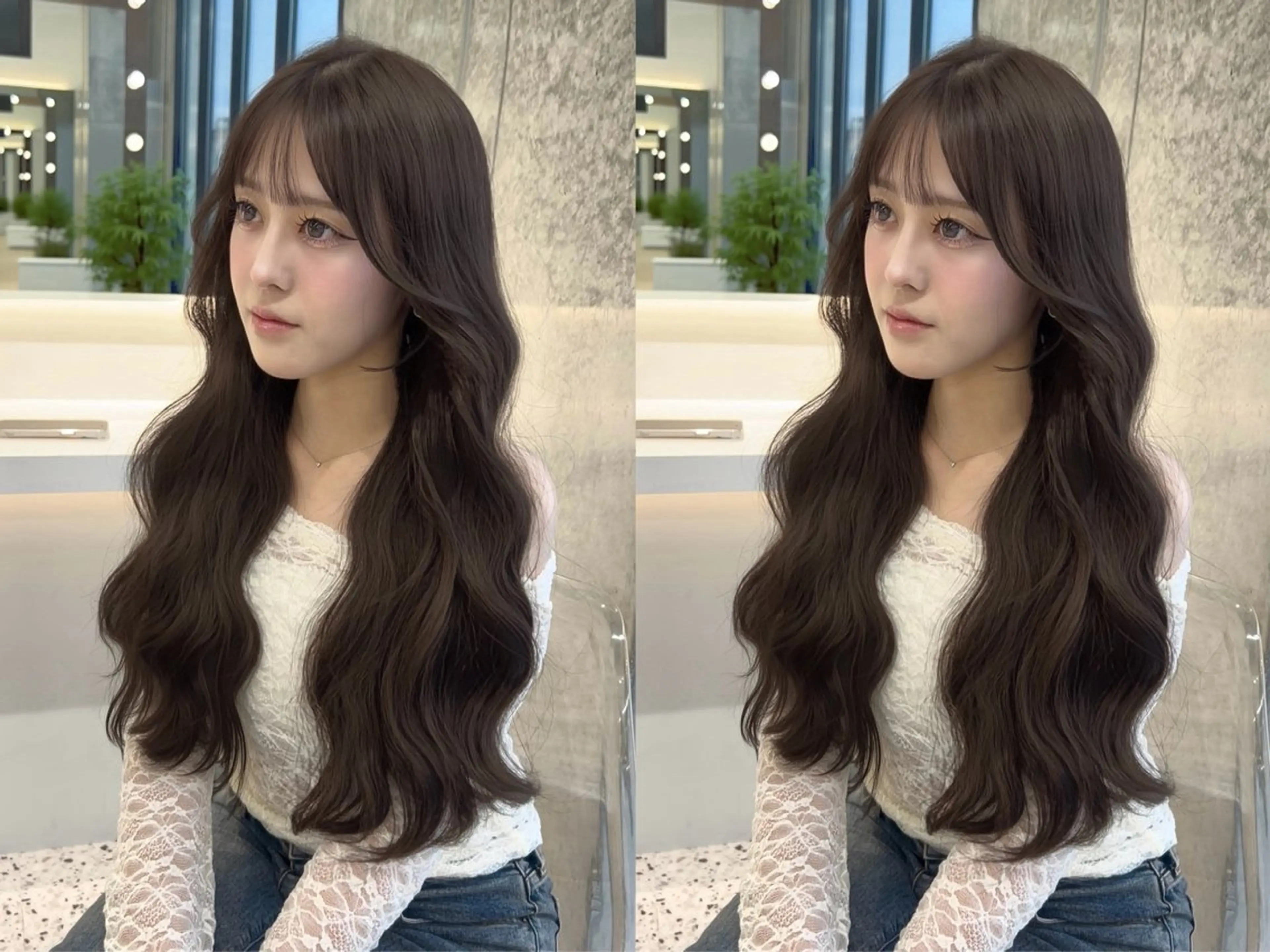 ロング レイヤーカット カット ヘアカラー 🎀透明感カラー shizuka🎀のヘアスタイル