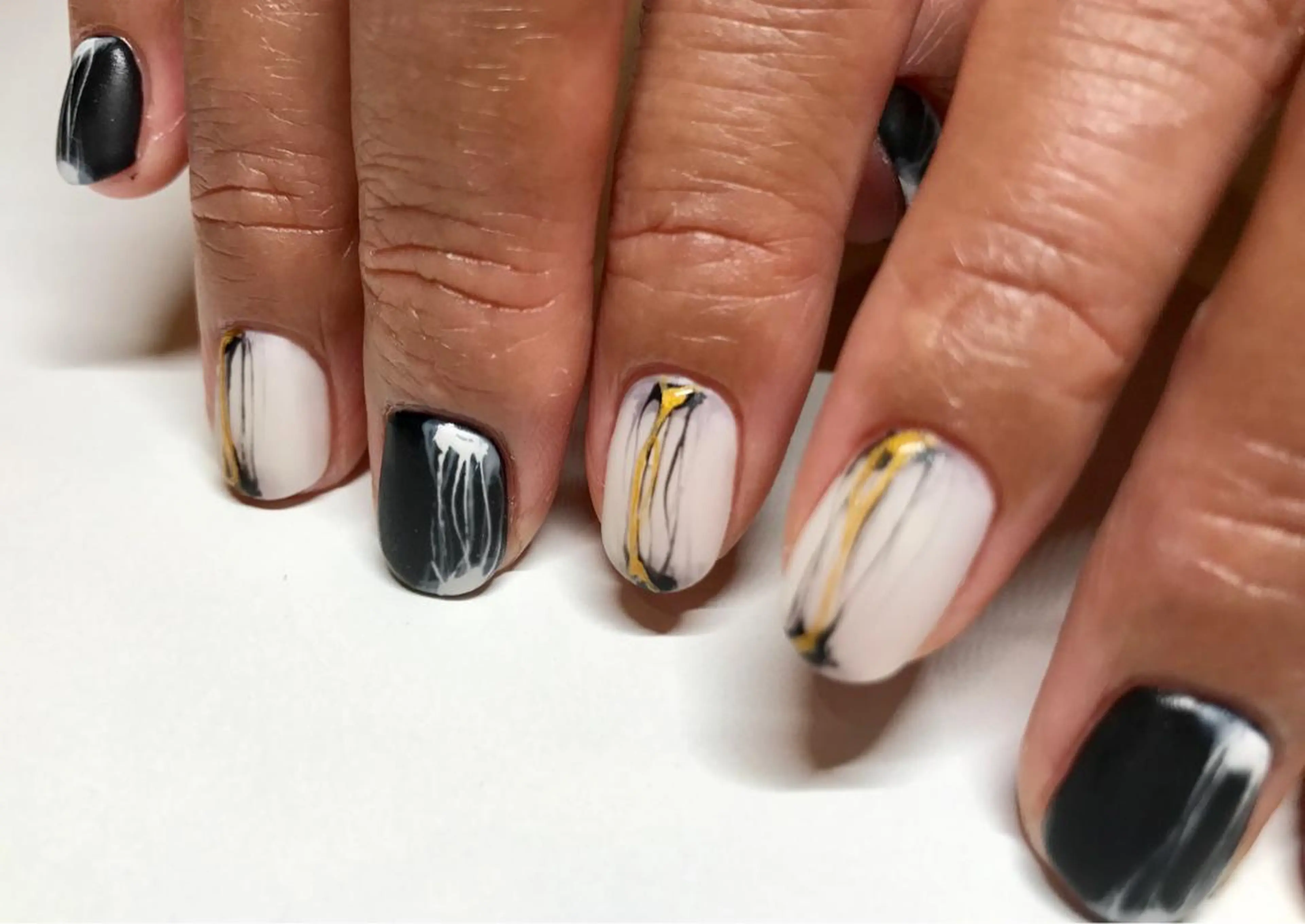 ネイル マツエク・マツパ アートネイル ショートネイル TheNext kitahorieのネイルデザイン