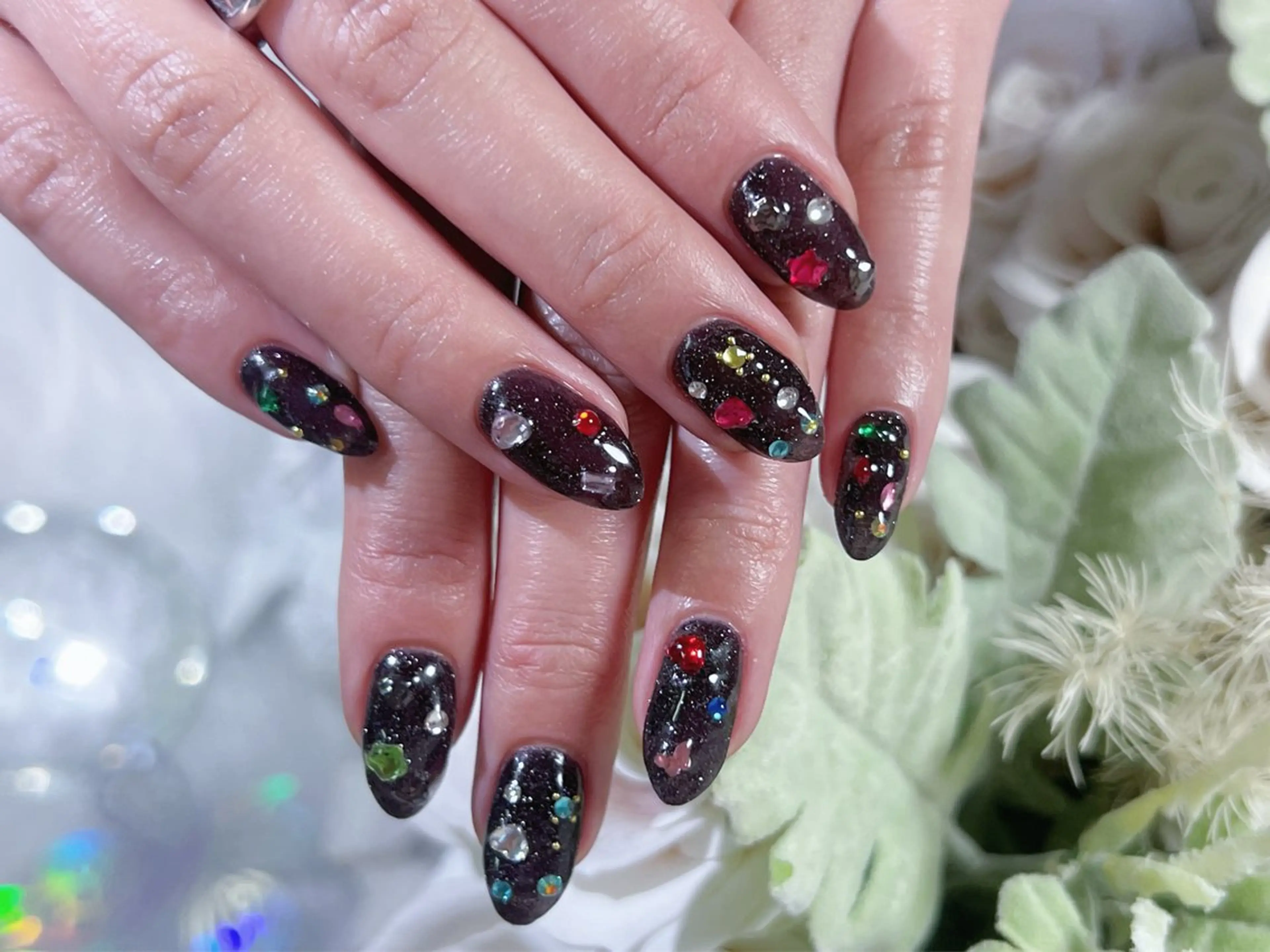 ネイル ロングネイル 持ち込み スカルプネイル ワンホンネイル ハンドネイル Painty所属・Painty nailのネイルデザイン