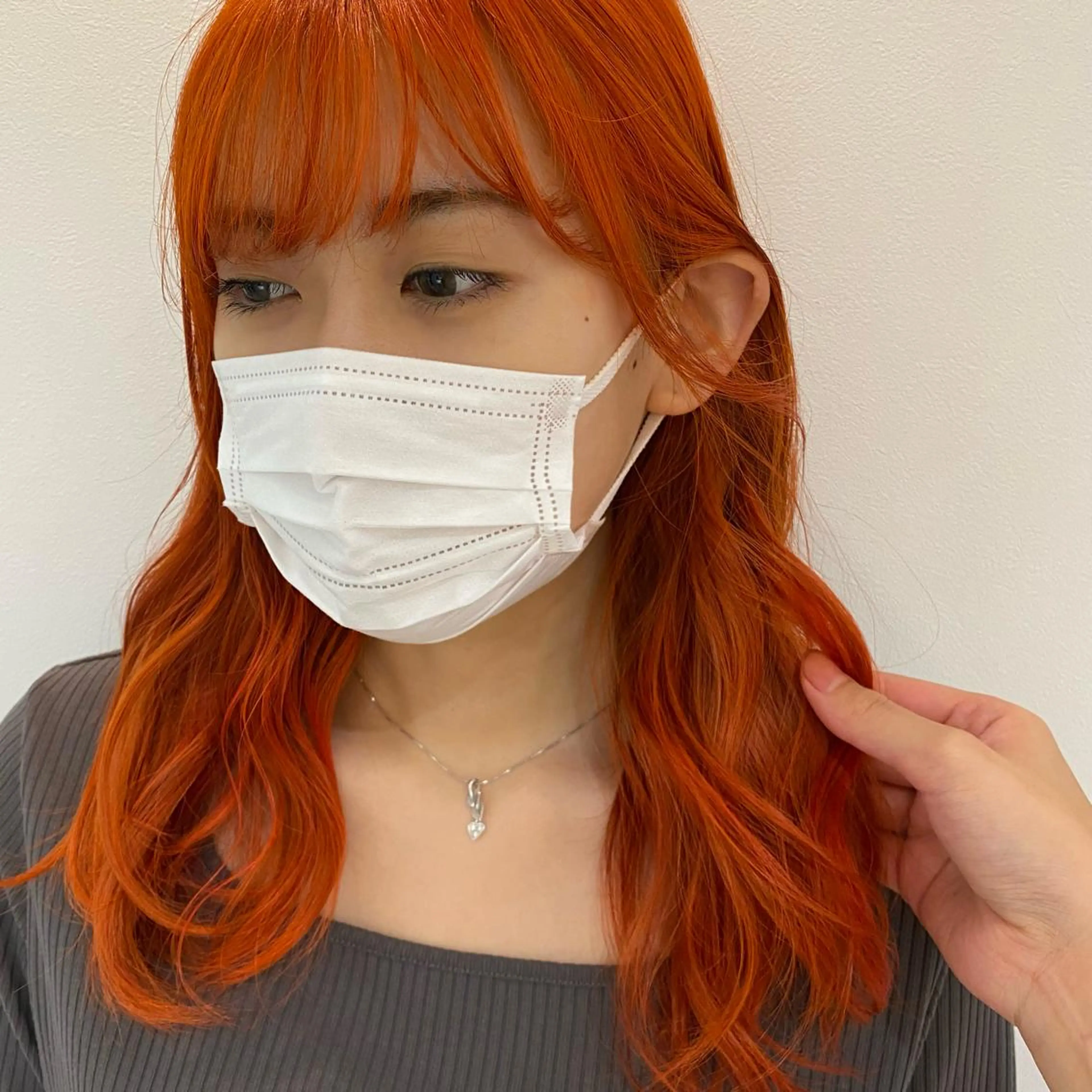 ロング カラー オレンジ 🌷Asuka /レイヤーカット🌷のヘアスタイル
