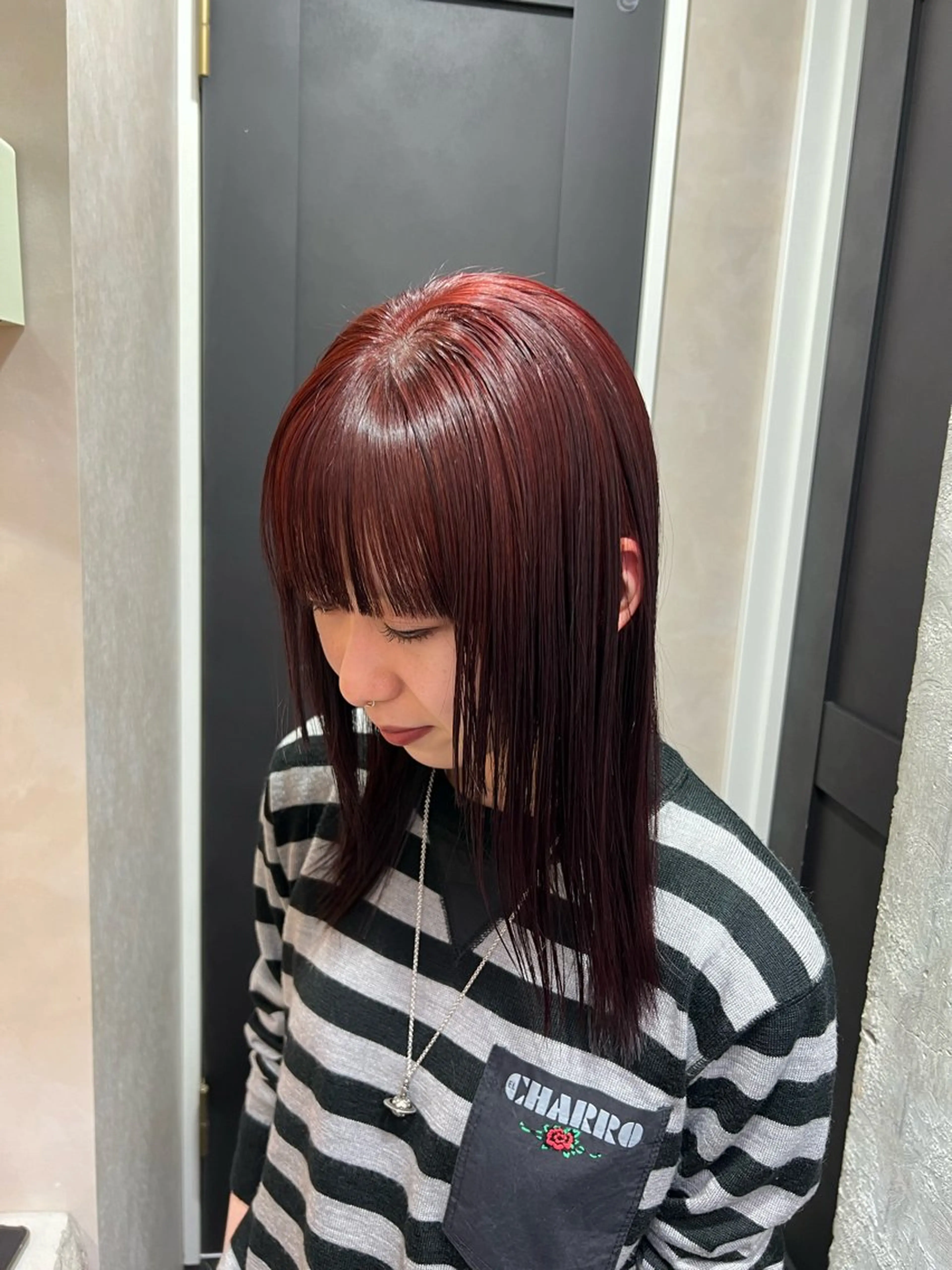 セミロング カラー 🥑🫧田實 紗和 ボブ/暖色カラー🩰のヘアスタイル