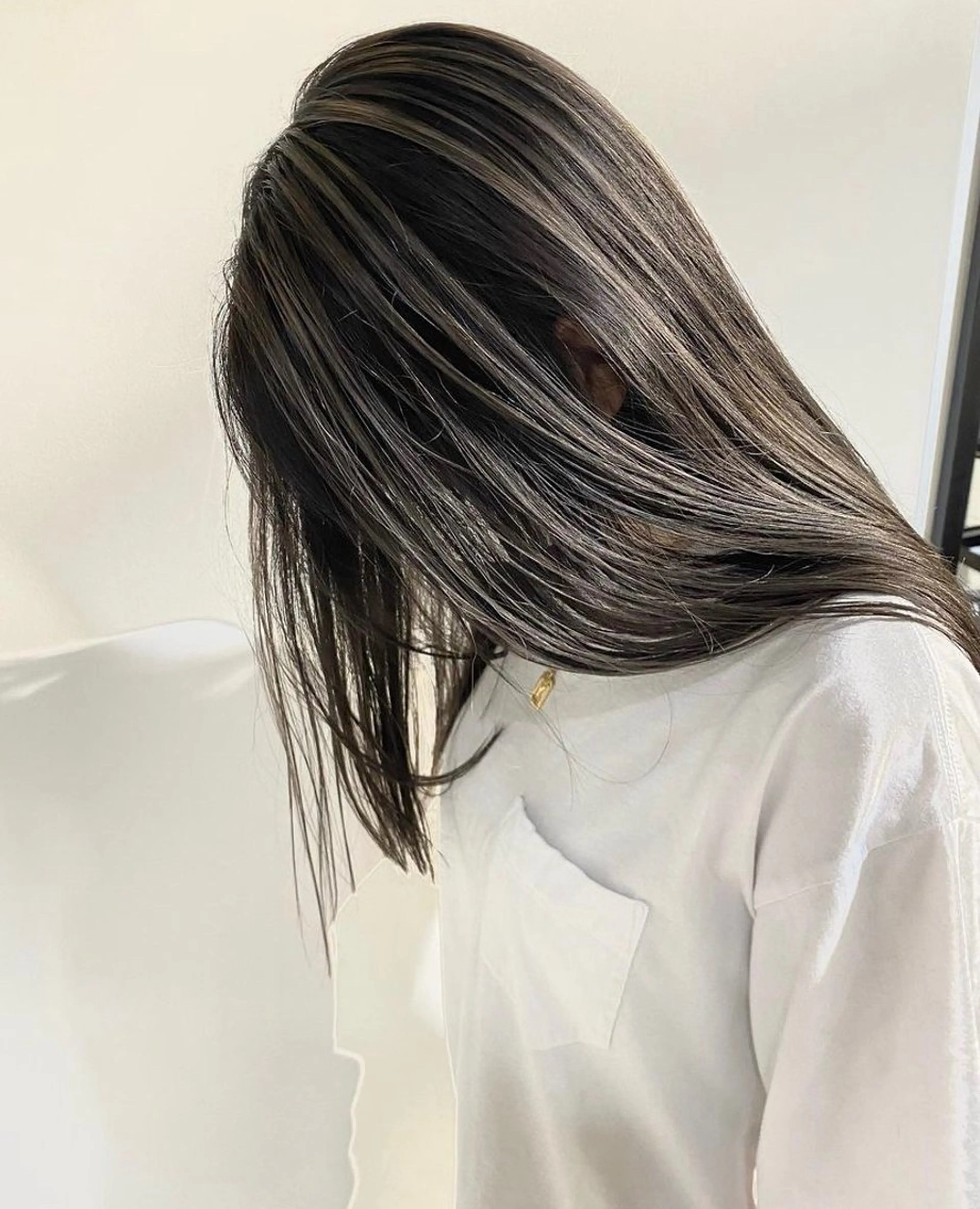 セミロング カラー ヘアアレンジ 絹髪質感TR💫 レイヤーカット/熊澤のヘアスタイル