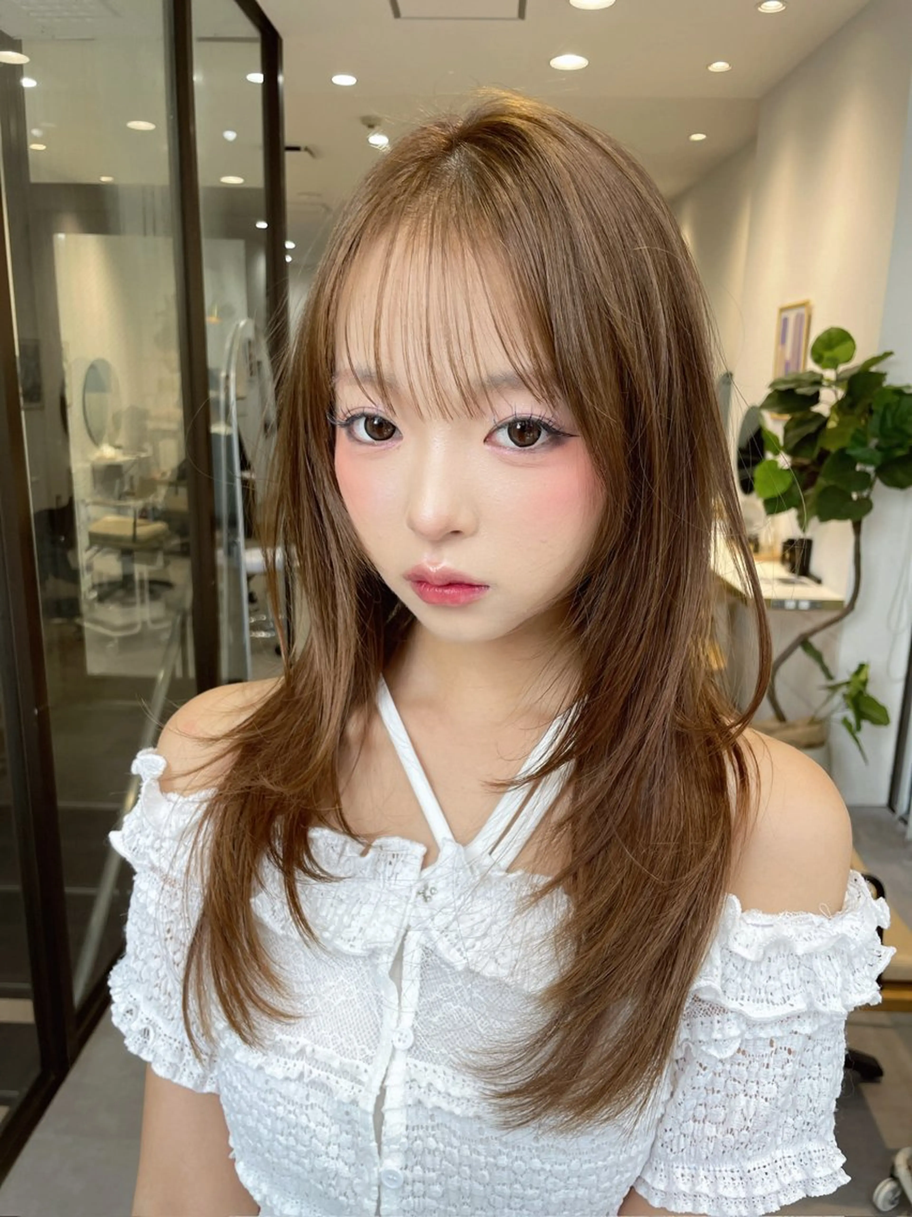 ブリーチなしダブルカラーの写真