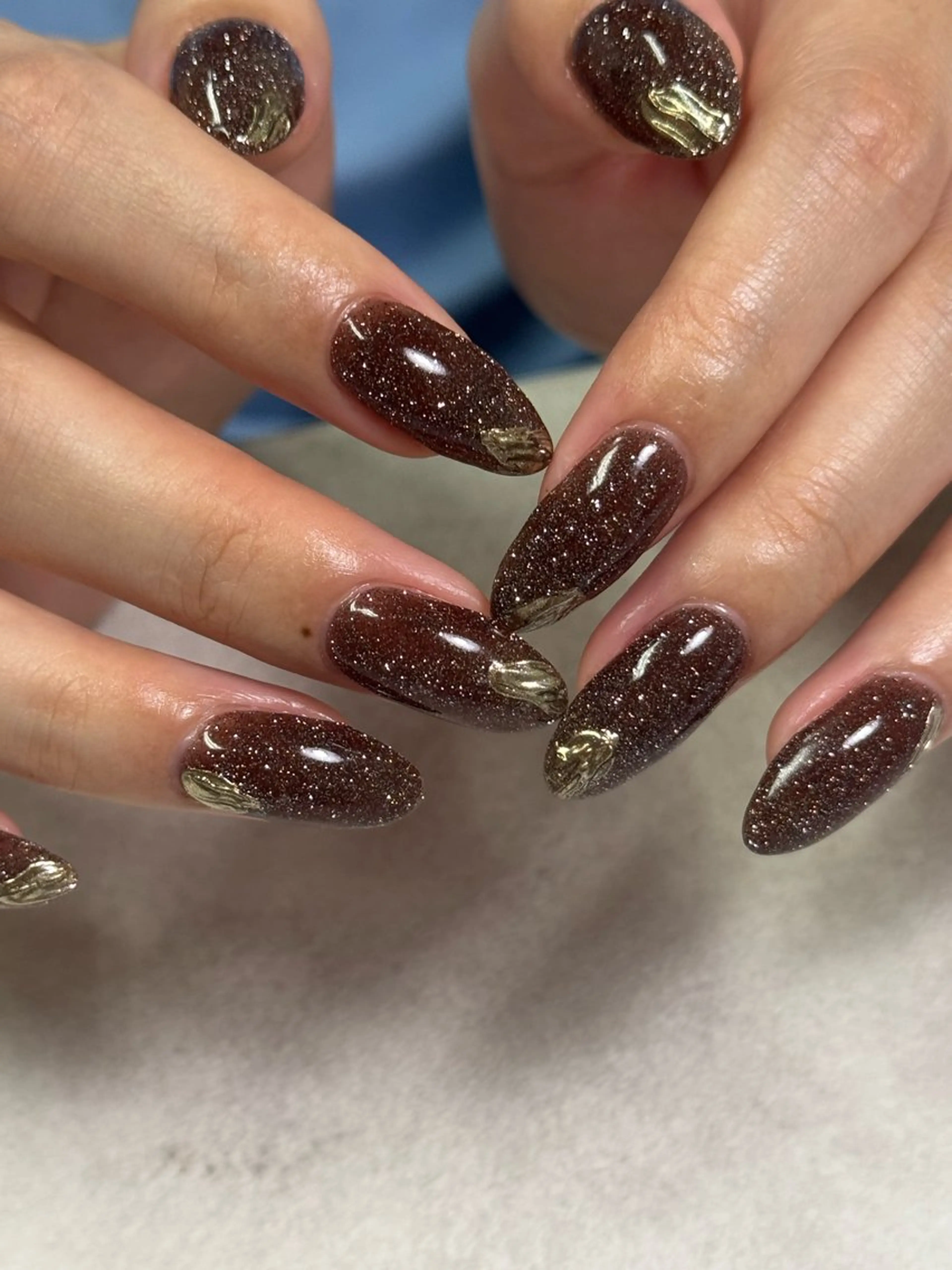 ネイル フラッシュネイル ニュアンスネイル ハンドネイル Nail salon Genieのネイルデザイン