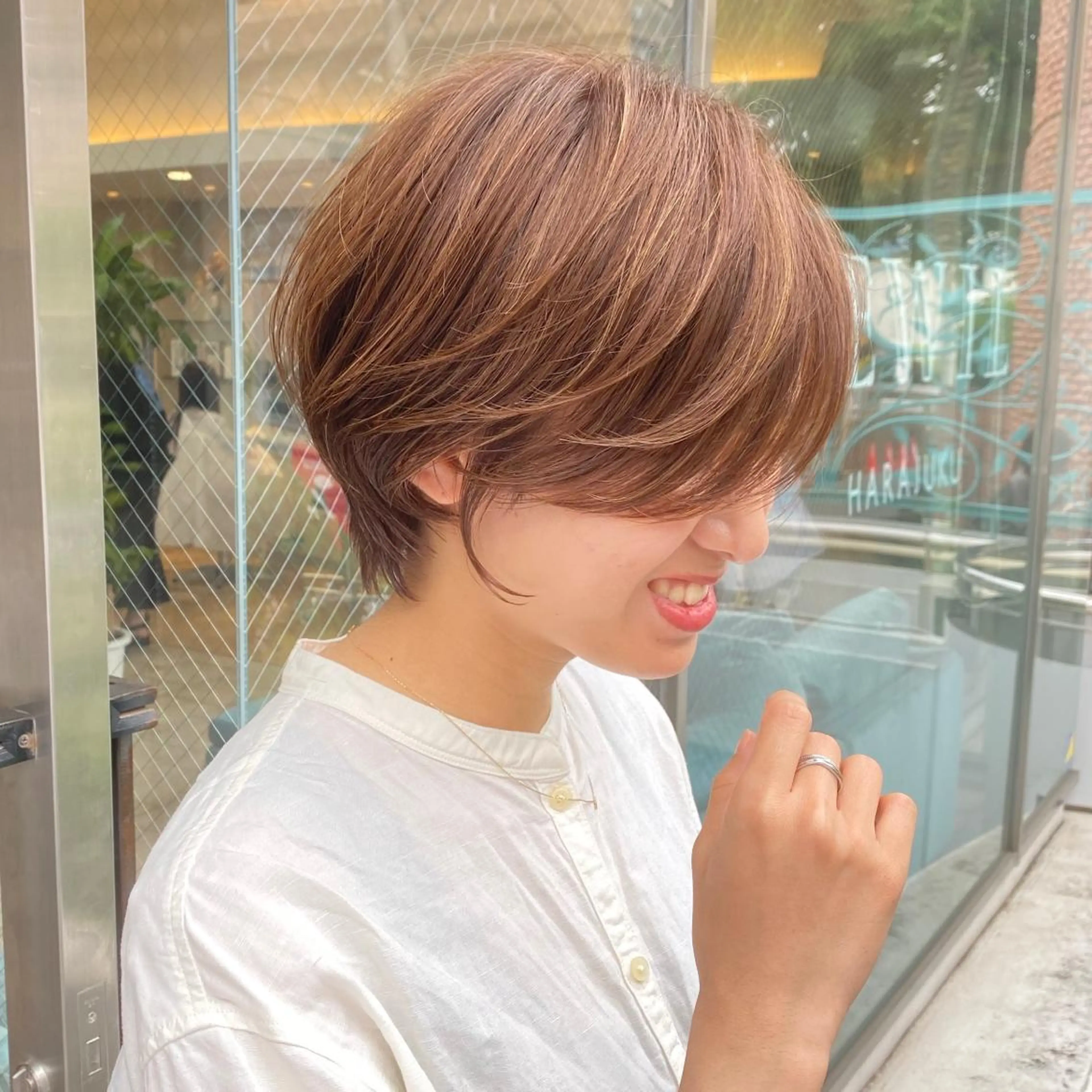 ショート ハイライト ショート/レイヤー カット/服部タカノリのヘアスタイル