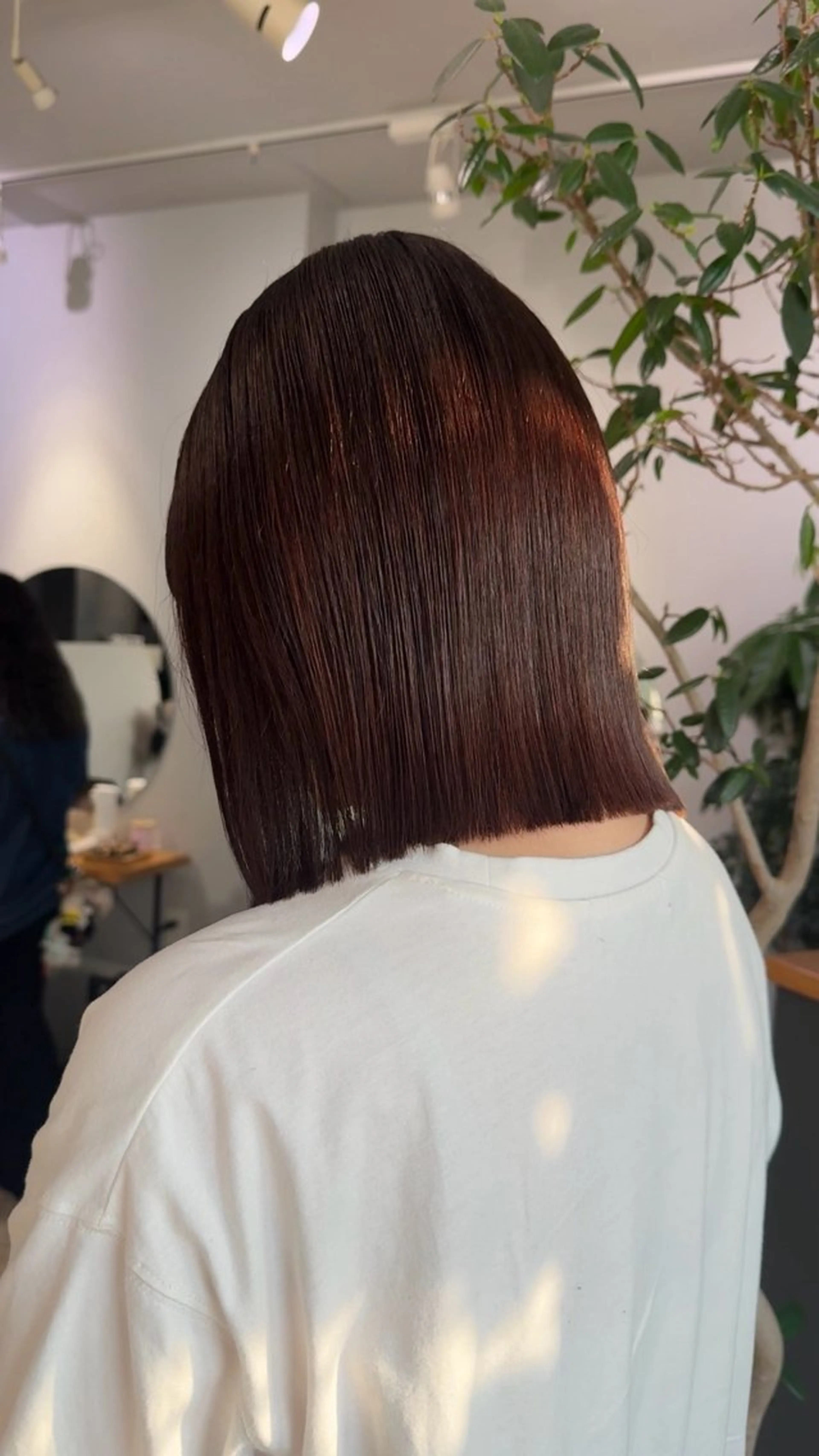 ショート 切りっぱなしボブ ボブ カット 吉田 葉音のヘアスタイル