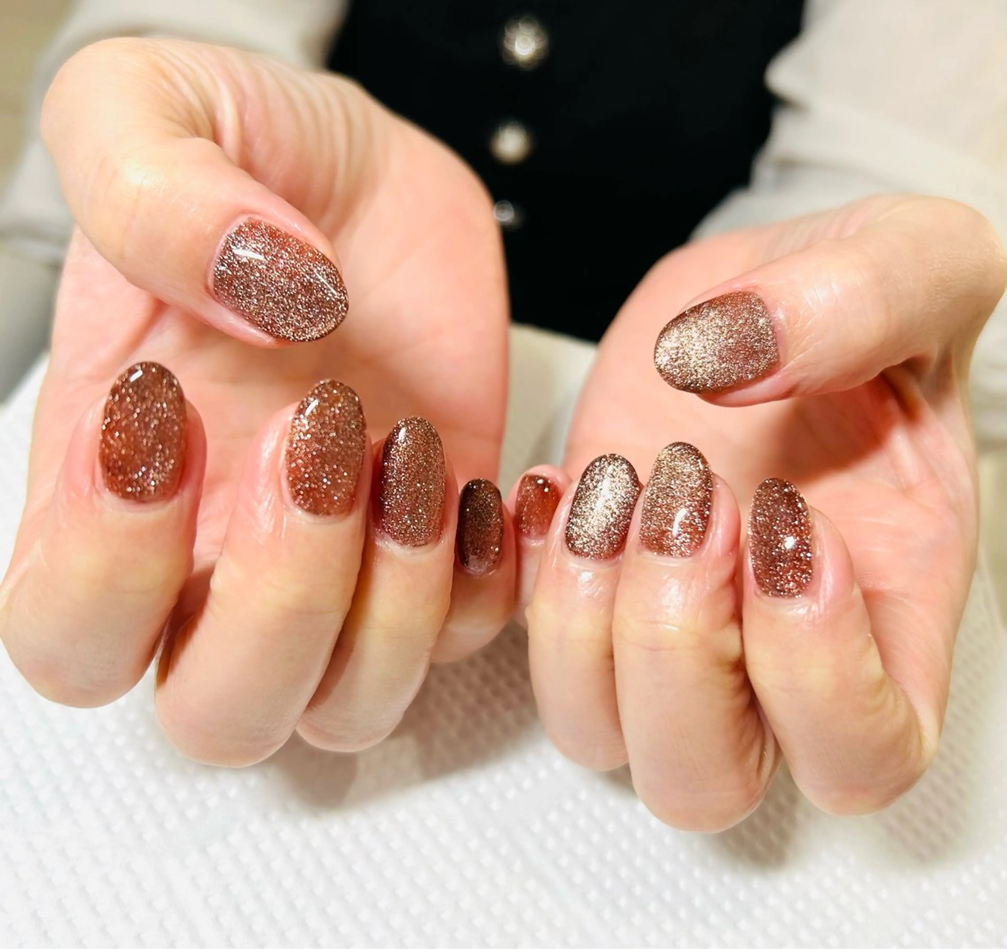 ネイル フラッシュネイル フットネイル フレンチネイル ラメ(グリッター) ラメグラデーション H3 hitoのネイルデザイン