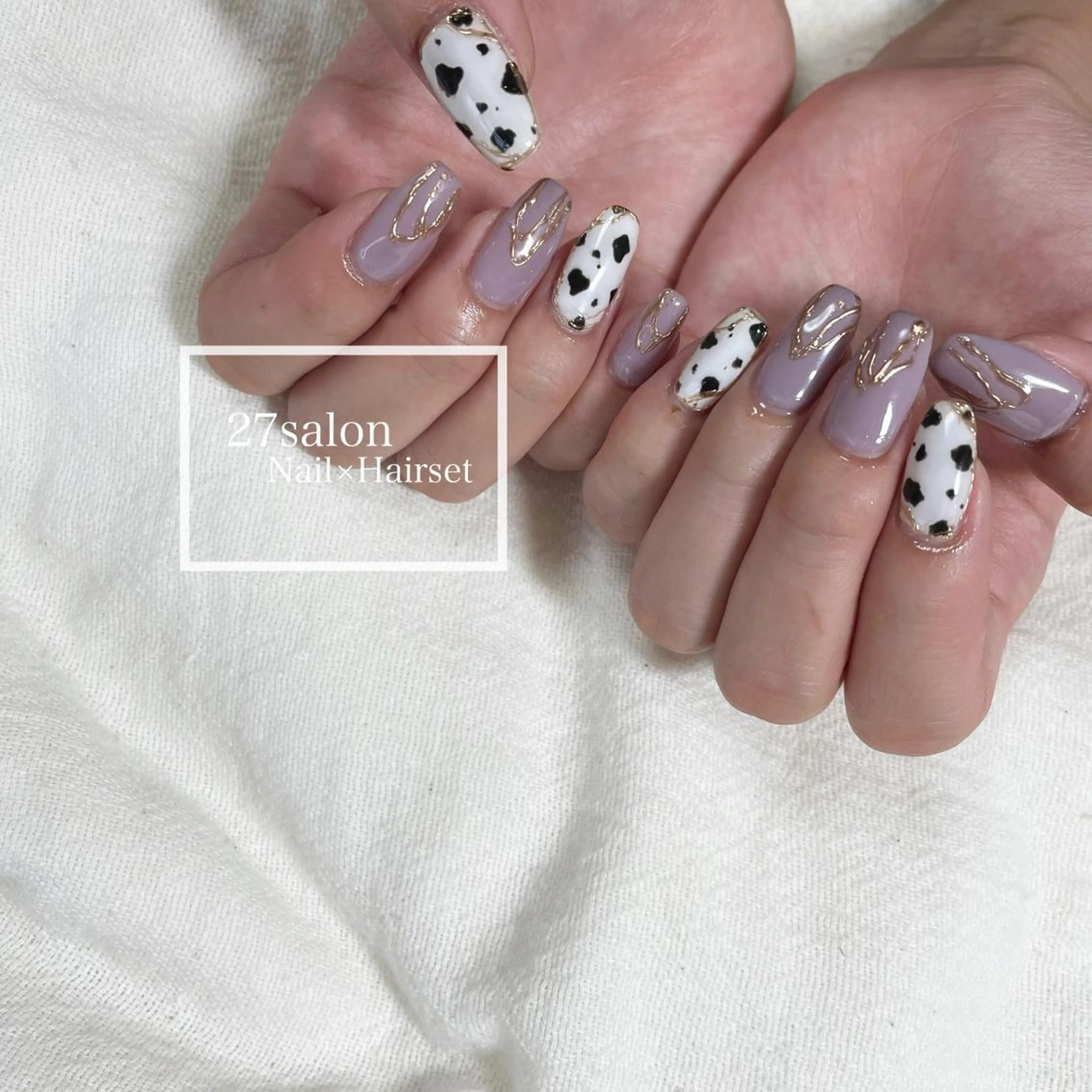 ネイル パープル 27salon yuinaのネイルデザイン