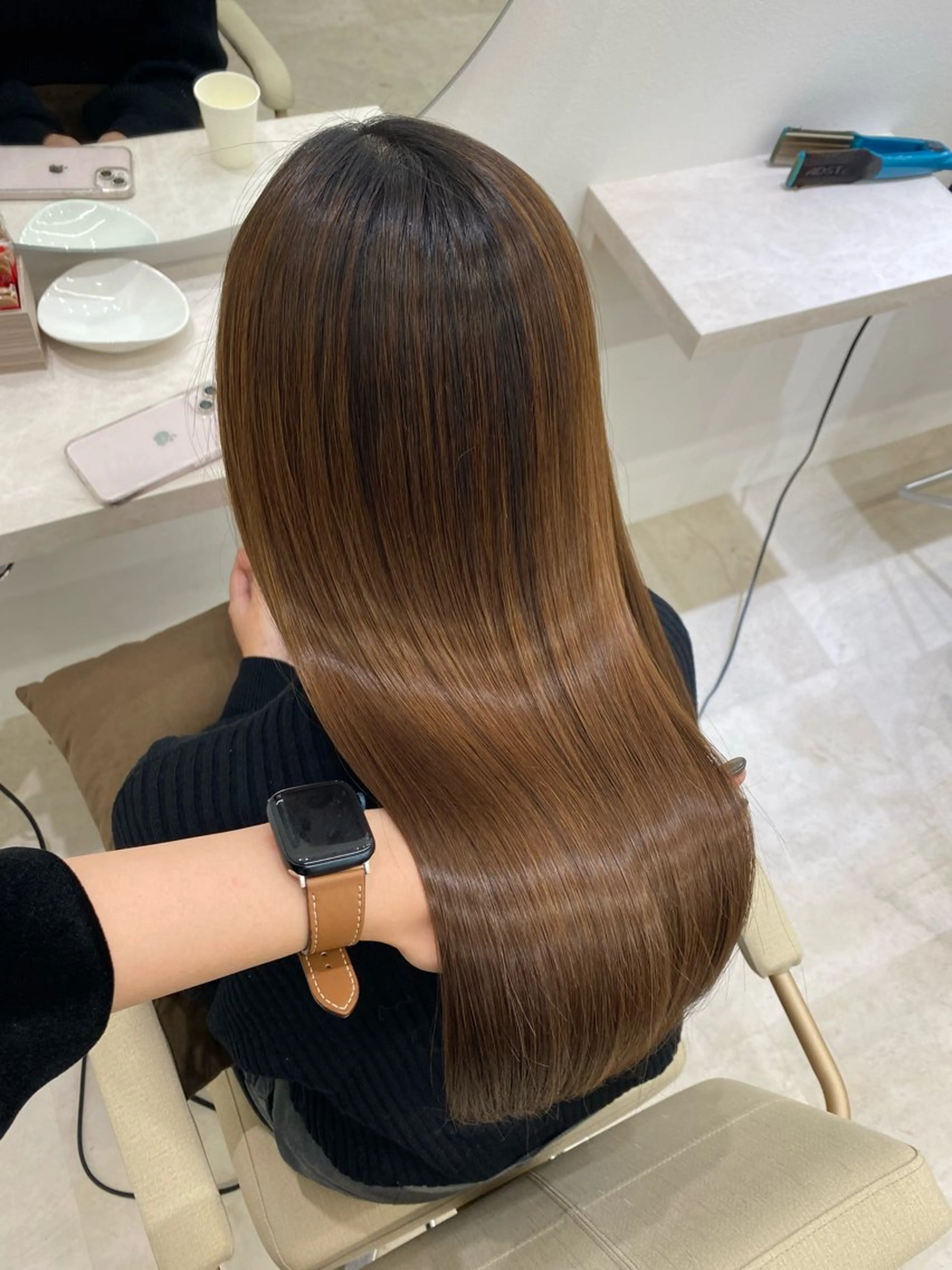 ロング 縮毛矯正 トリートメント 艶髪/縮毛矯正/ Core mikuaのヘアスタイル