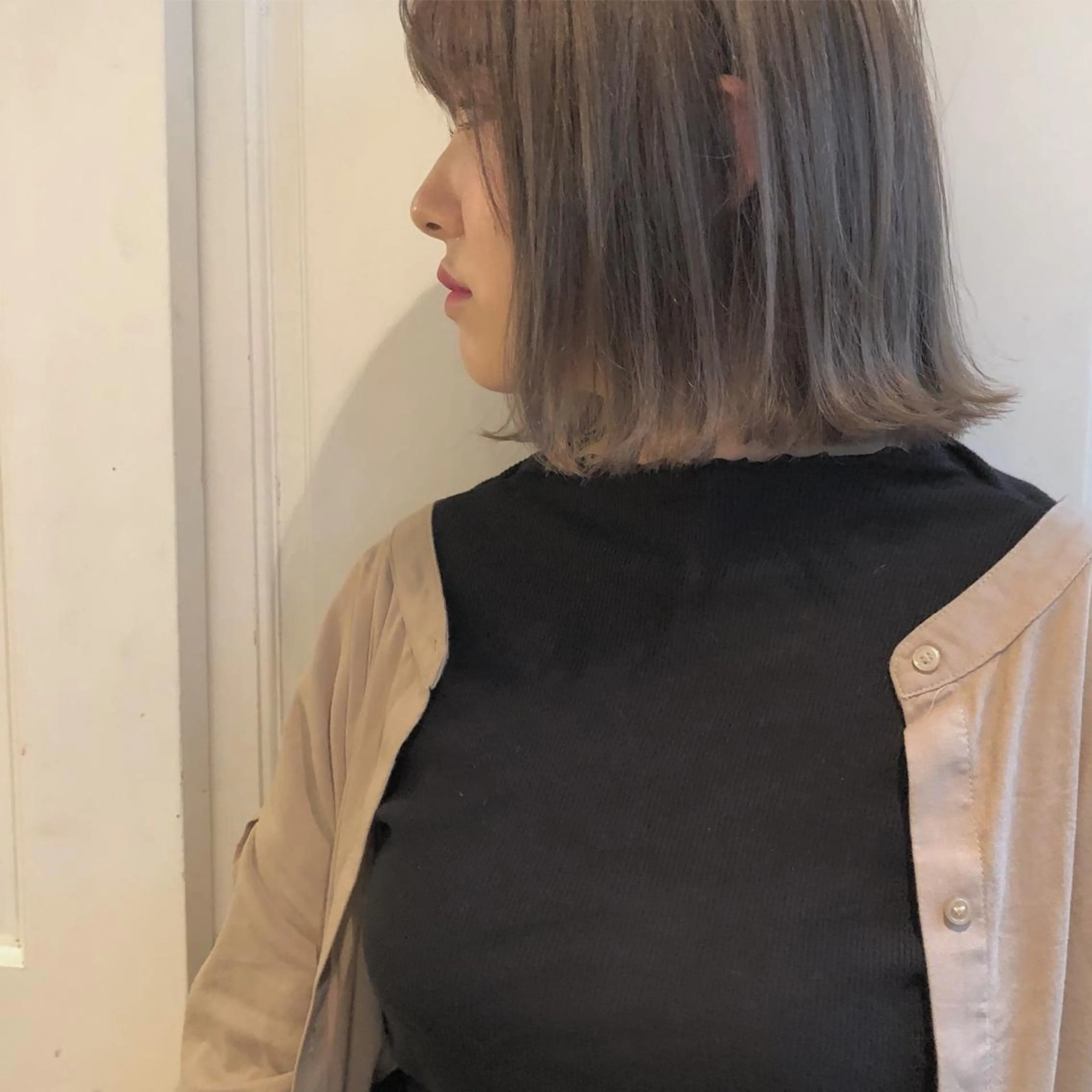 ミディアム カット ヘアカラー トリートメント 🌸ハイトーン 新田　廉 🌸のヘアスタイル