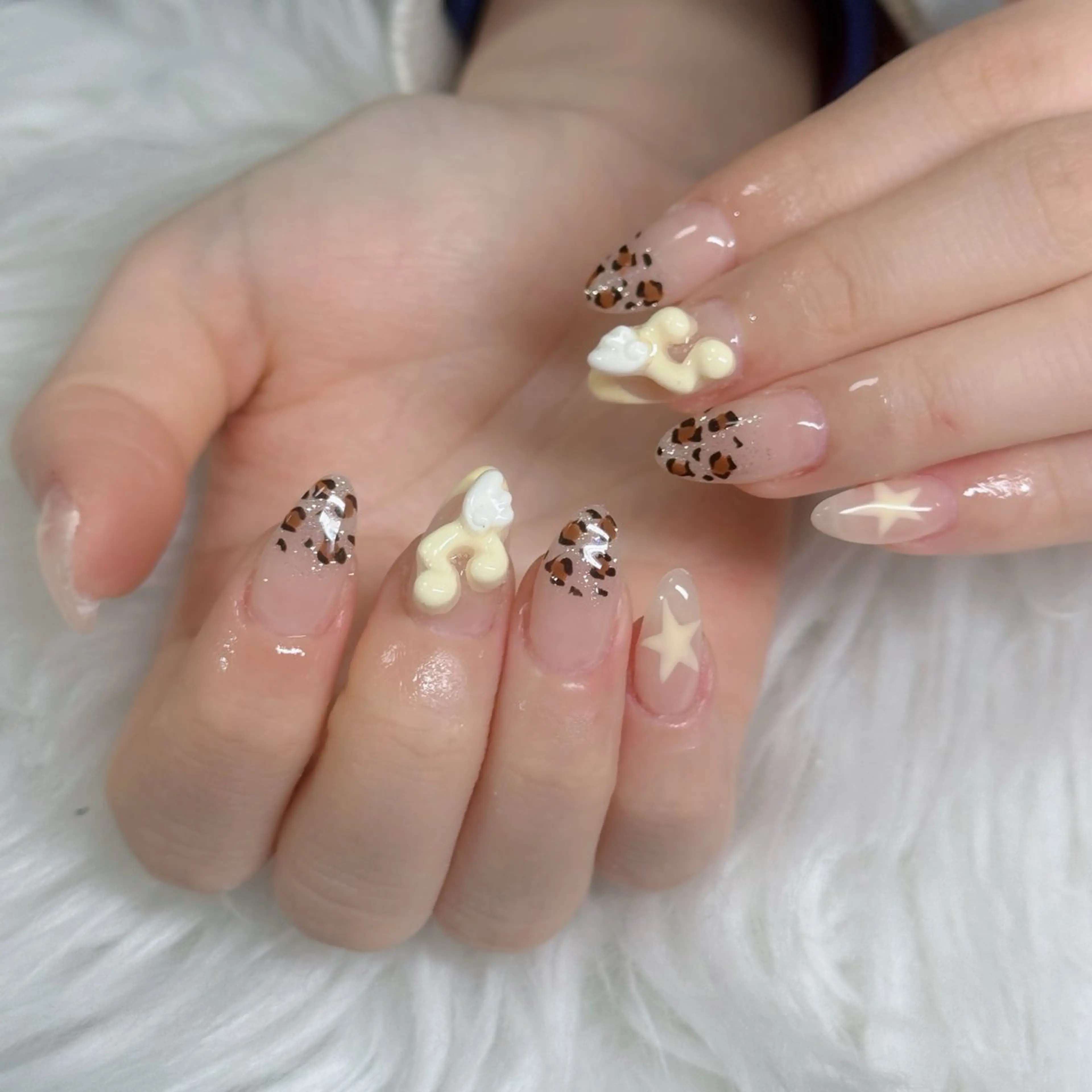 ネイル フットネイル フレンチネイル グラデーション 韓国ネイル ロングネイル ハンドネイル Hani Nail Salonのネイルデザイン
