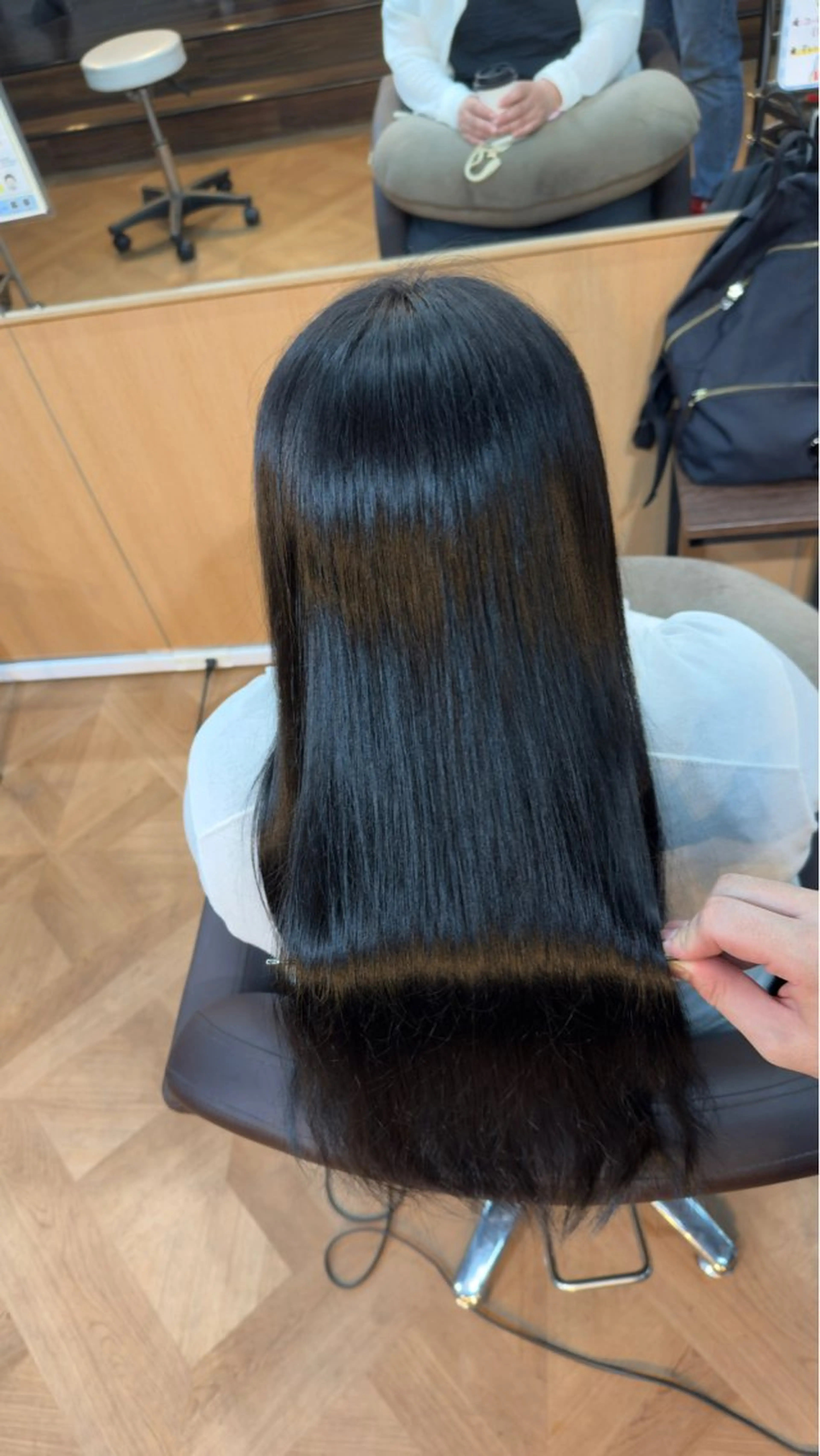 ロング パープルカラー カット ヘアカラー 髪質改善 晟之介のヘアスタイル