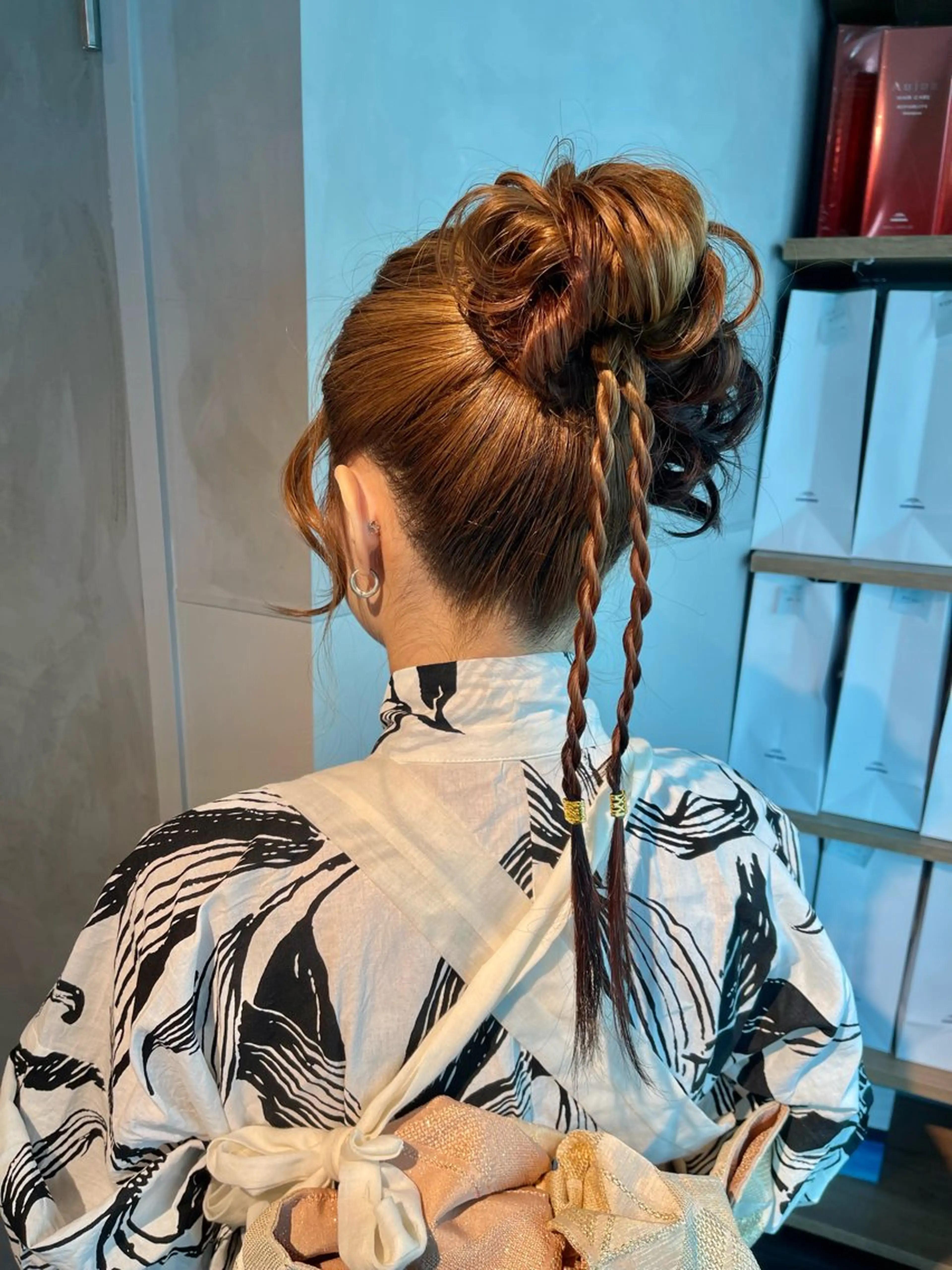 ヘアアレンジ ポニーテール 結婚式・ブライダル 卒業式のヘアスタイル ヘアセット charm《銀座》 ヘアセット/縮毛矯正のヘアスタイル