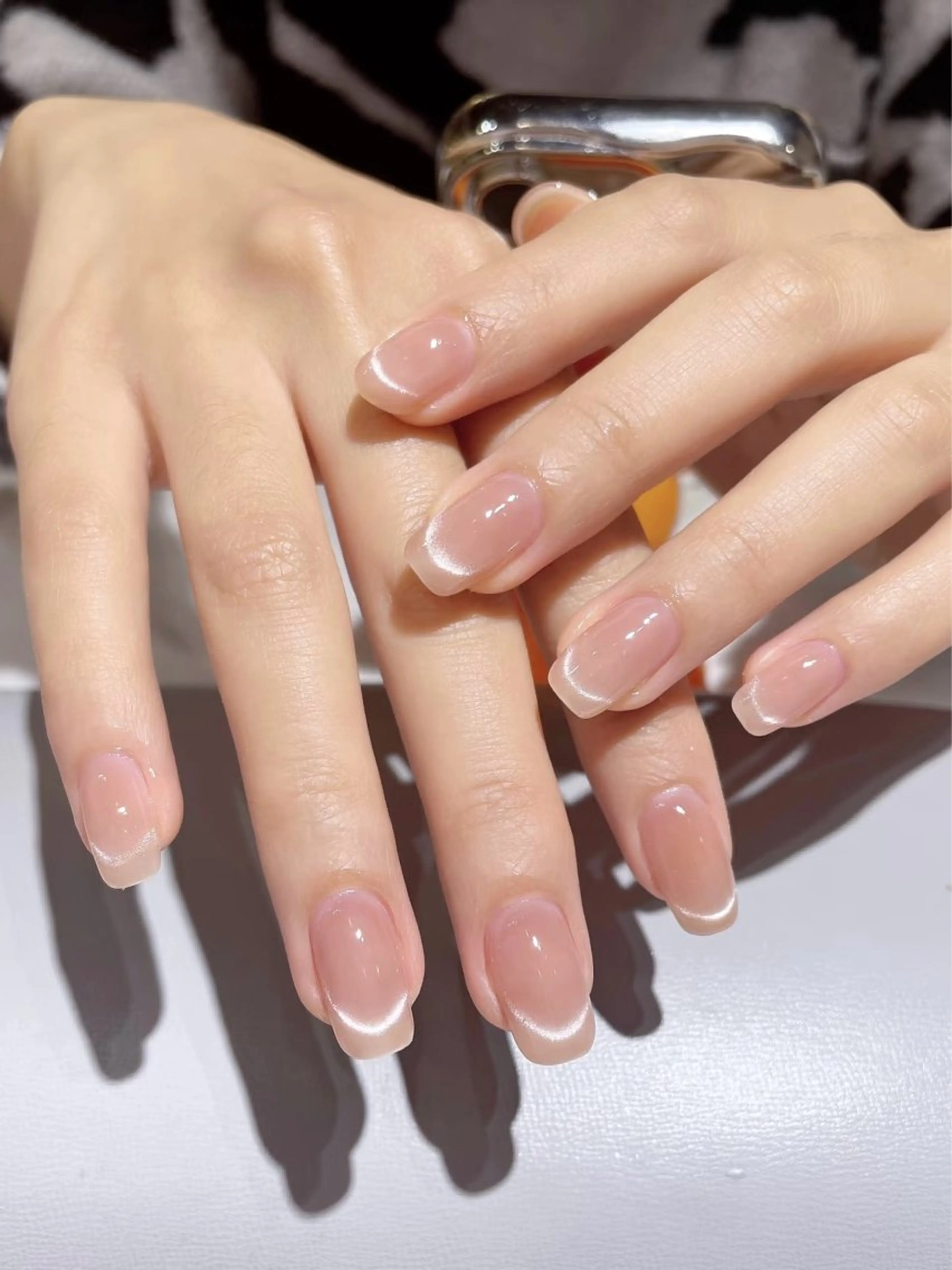 ネイル フレンチネイル マグネットネイル マグネットフレンチ Rarity Nail💗ちなつのネイルデザイン