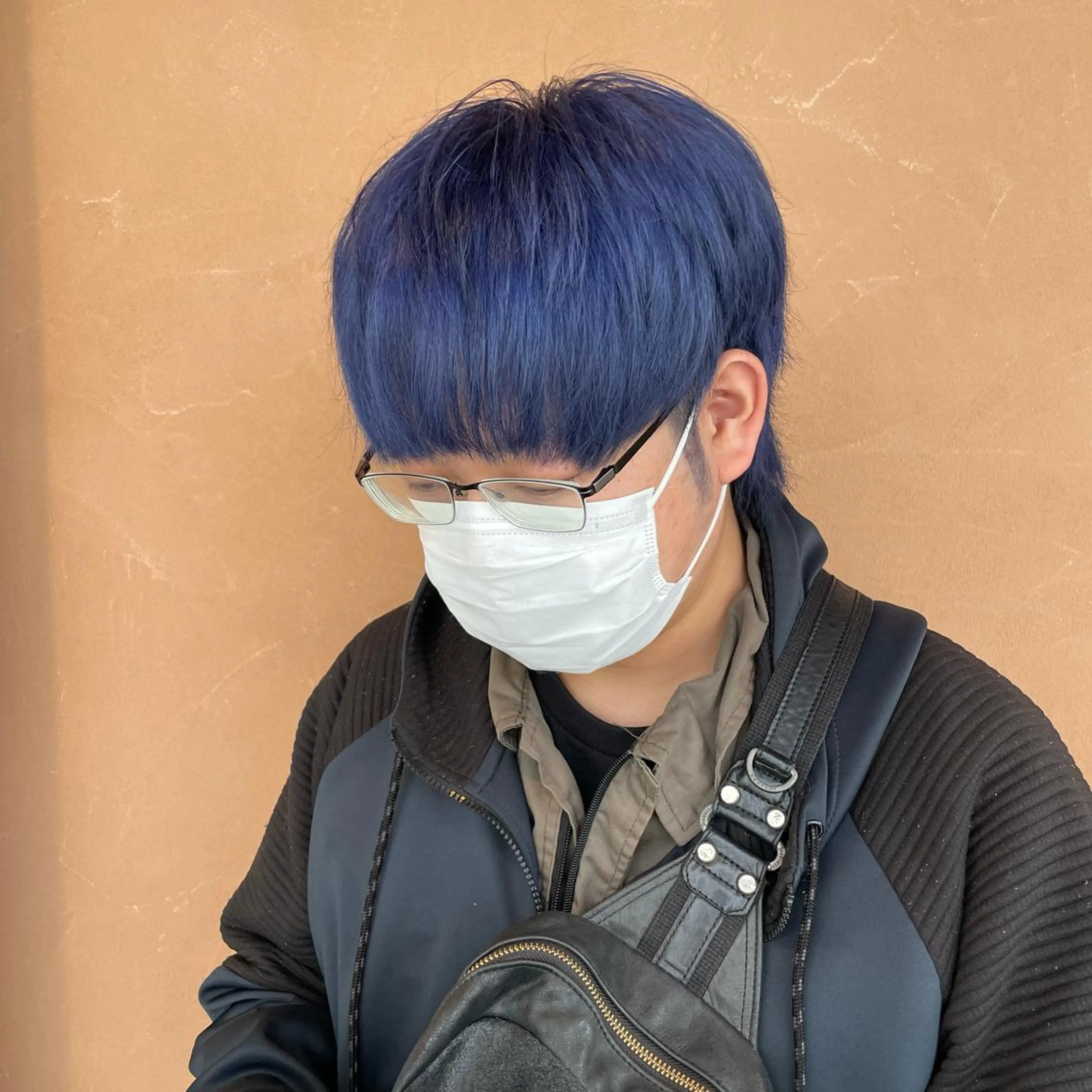 カラー メンズ Lull1人美容室 バレイヤージュのヘアスタイル