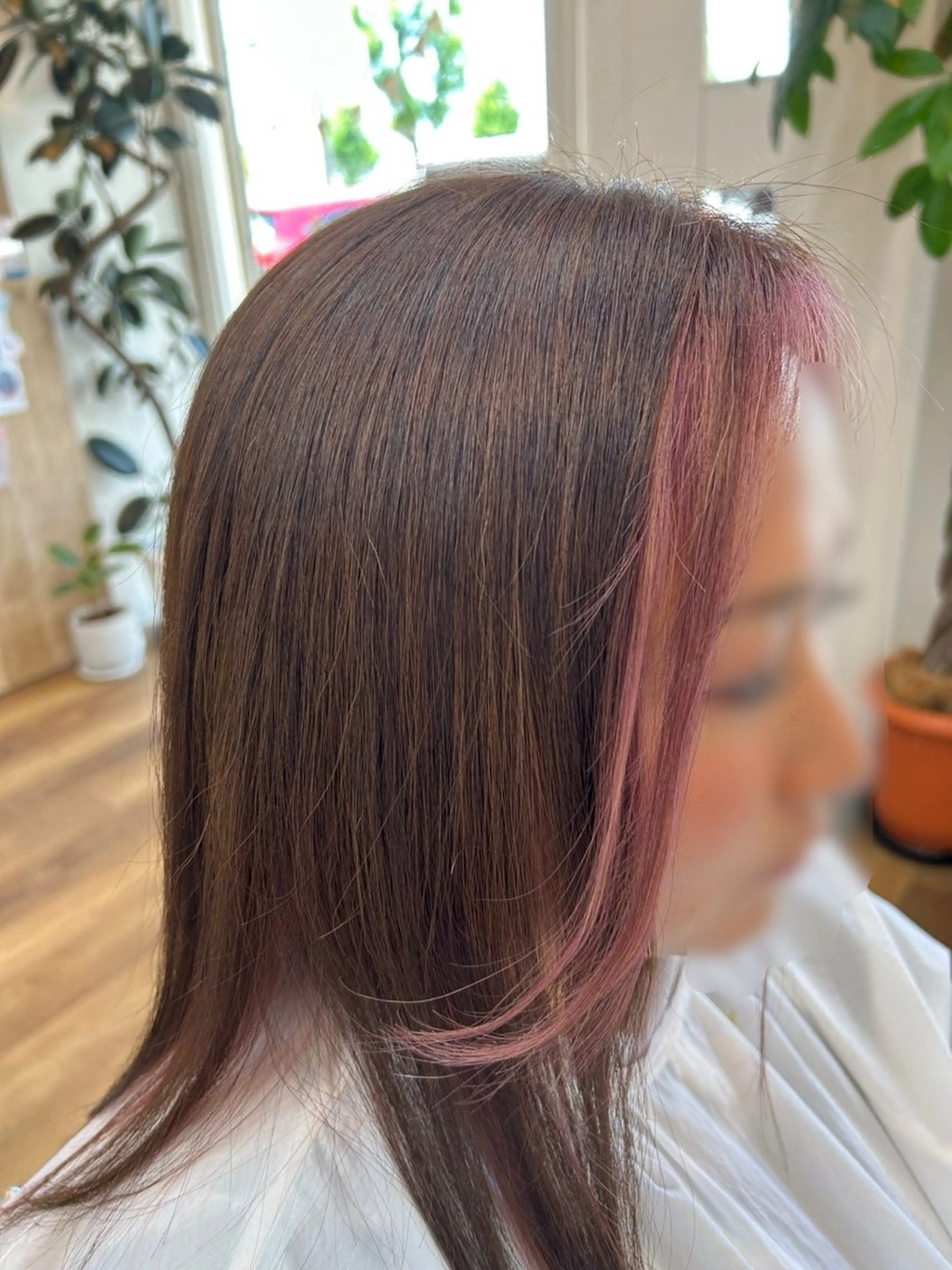 ロング ヘアカラー 縮毛矯正 中野 未来のヘアスタイル