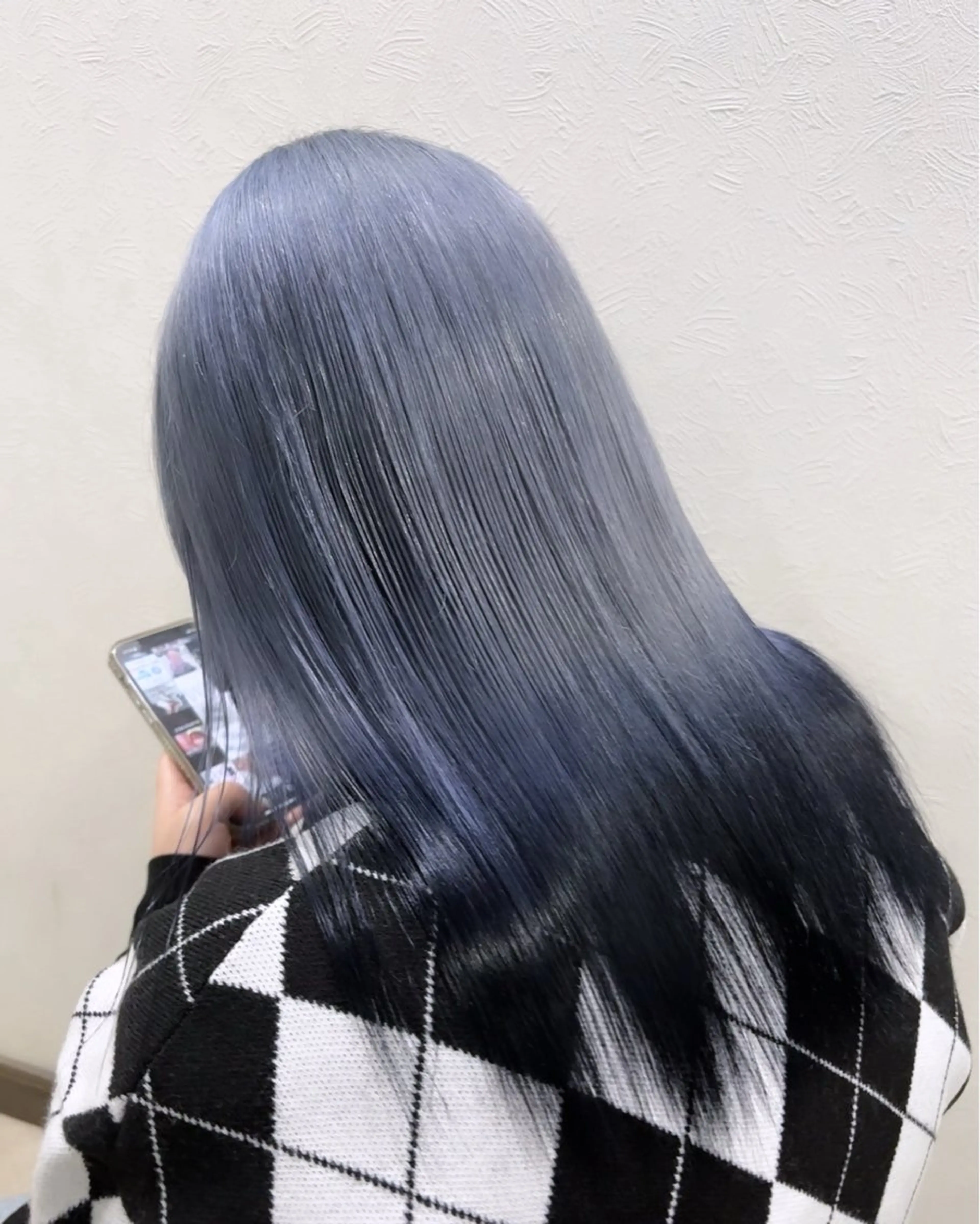 セミロング カラー 中嶋心渚⌇透明感 カラー️🩵🎀‪のヘアスタイル