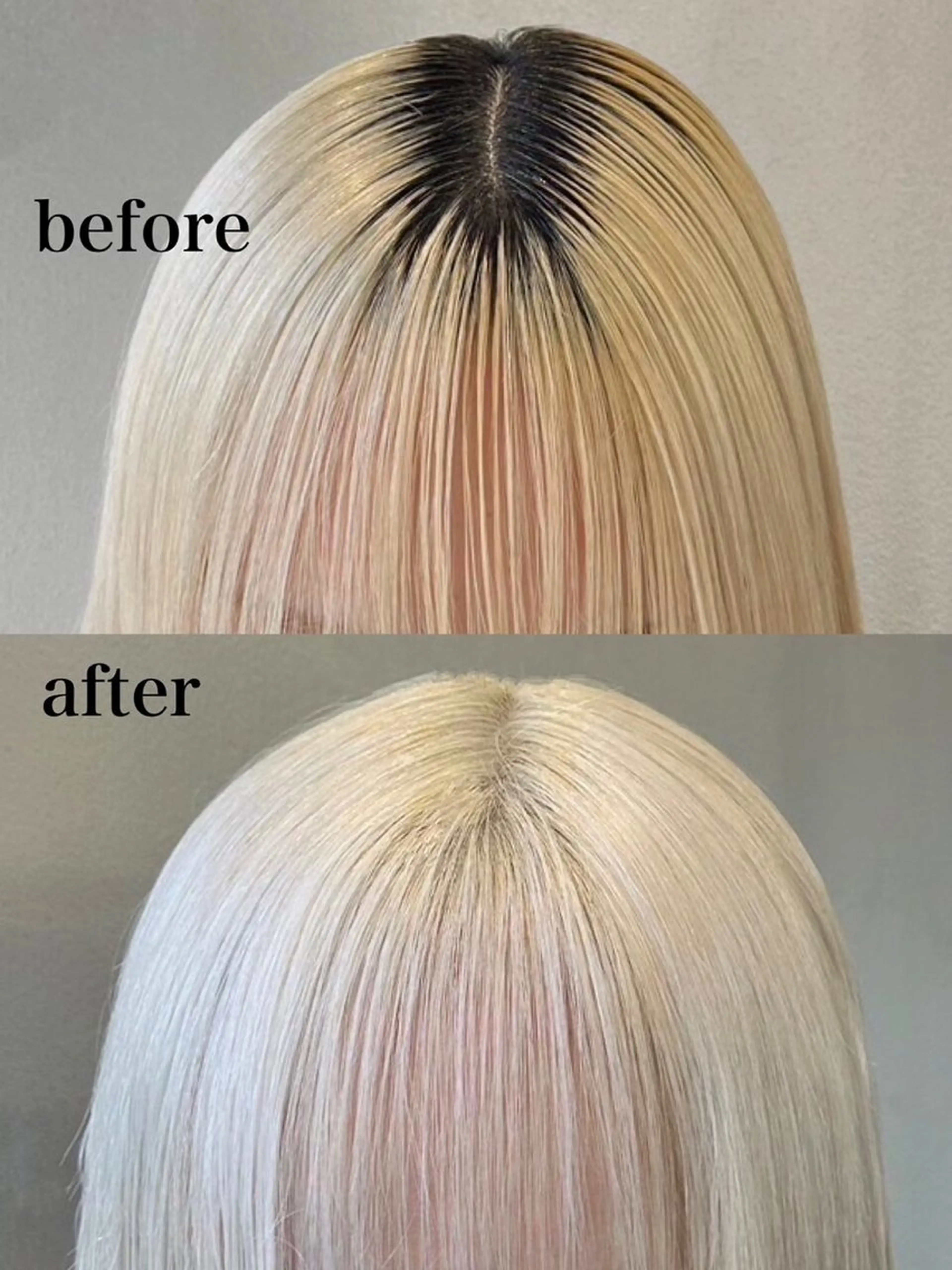 【minimo限定価格✨️】ダブルカラー(リタッチ) + アメイジアクイック 2step トリートメント💇の写真