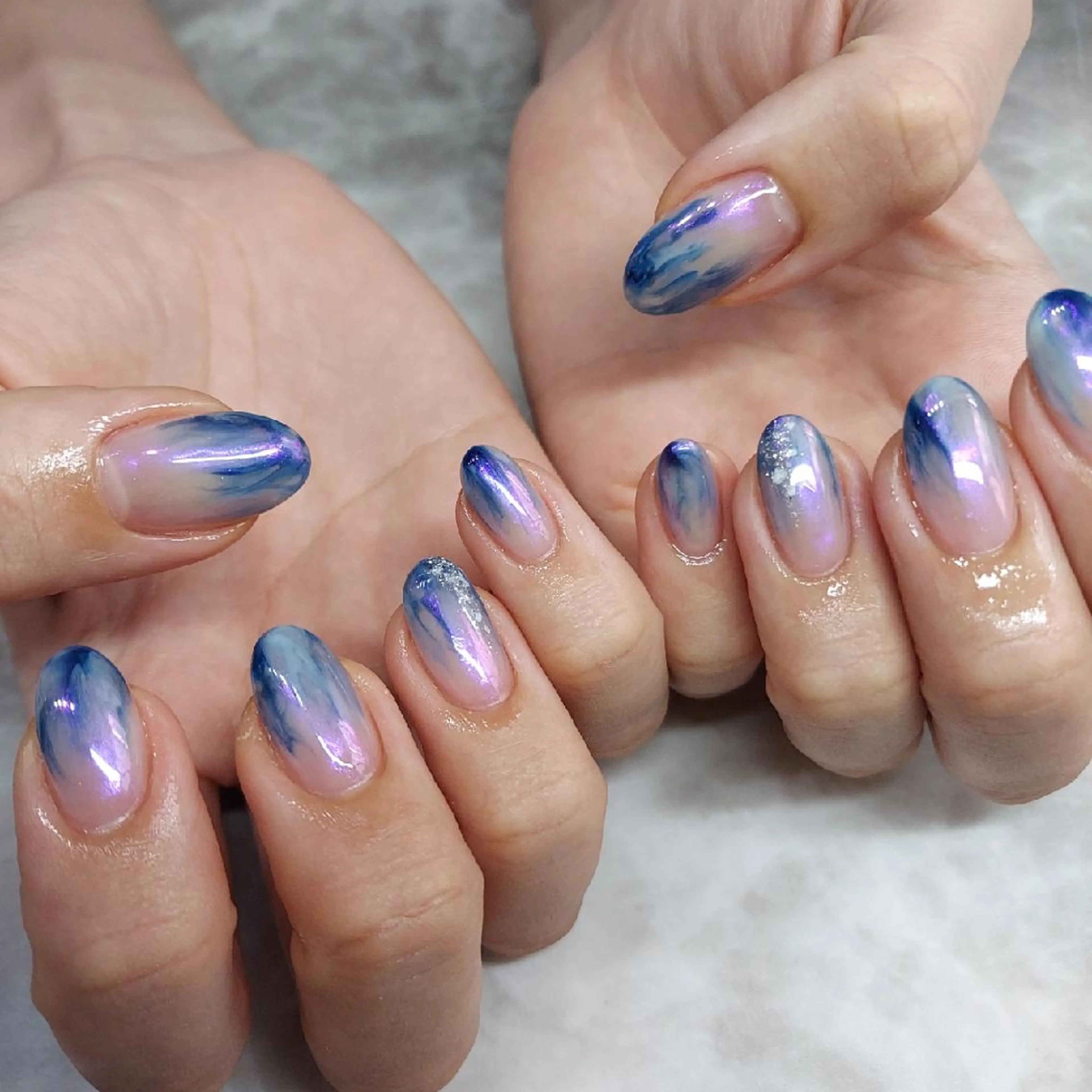 ネイル フラワーネイル マグネットネイル ミラーネイル ニュアンスネイル ハンドネイル 栗東駅 徒歩10分 ネイルサロン ディアのネイルデザイン