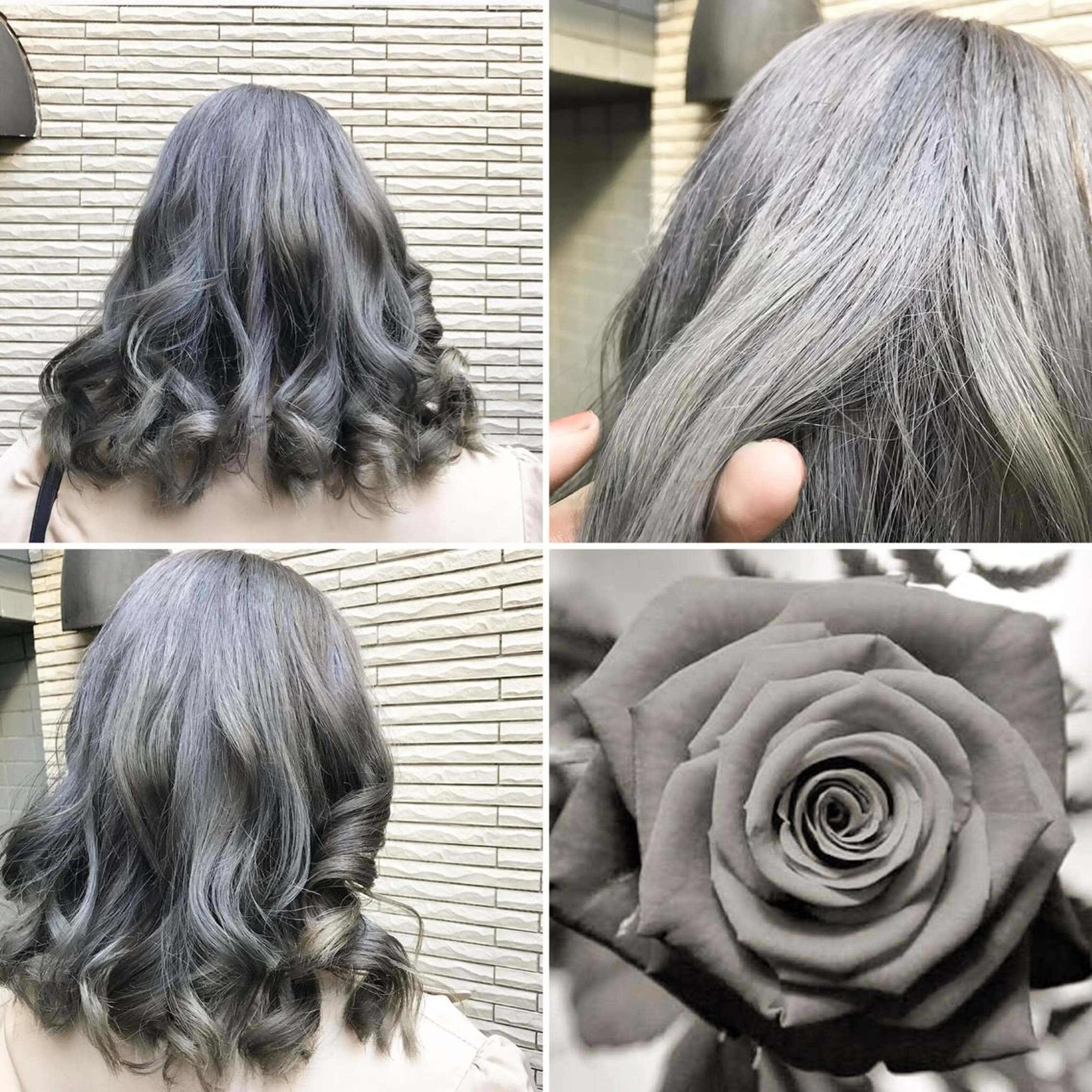 ミディアム カラー アッシュ アッシュグレー アッシュグレージュ 透明感カラー グレージュ ヘアカラー トリートメント 🌈推し色派手髪 ハイトーンShinのヘアスタイル