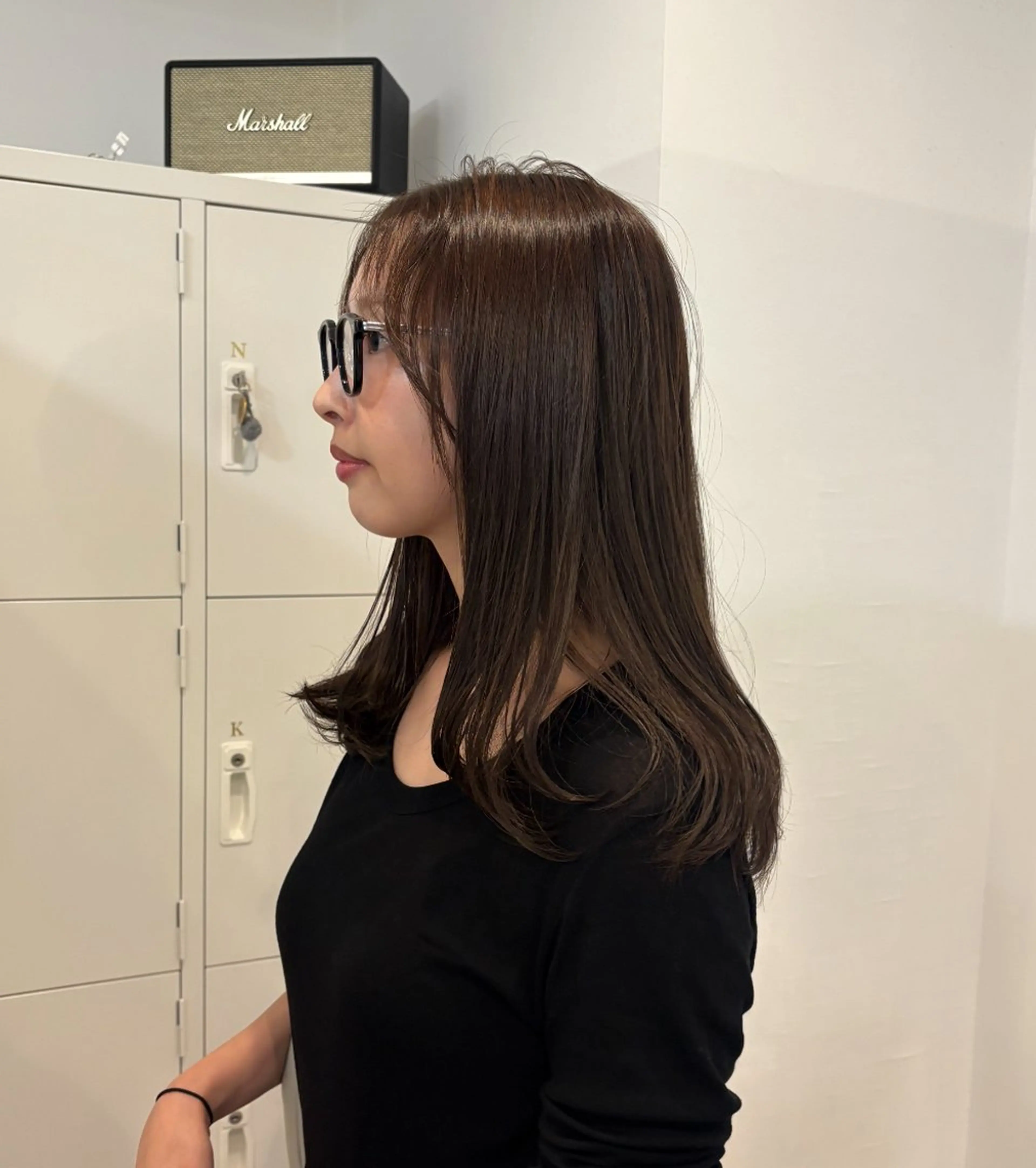 カラー ベージュカラー ブリーチ ブラウンカラー ブラウンベージュ ダブルカラー カット ヘアカラー トリートメント 梅田/柔らかカラー/ オオハシ リナコのヘアスタイル